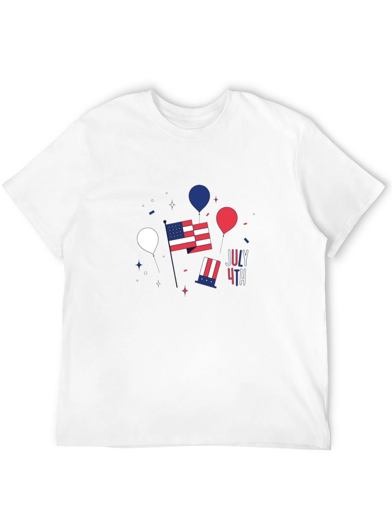 Patriotic July 4th Graphic T-Shirt
