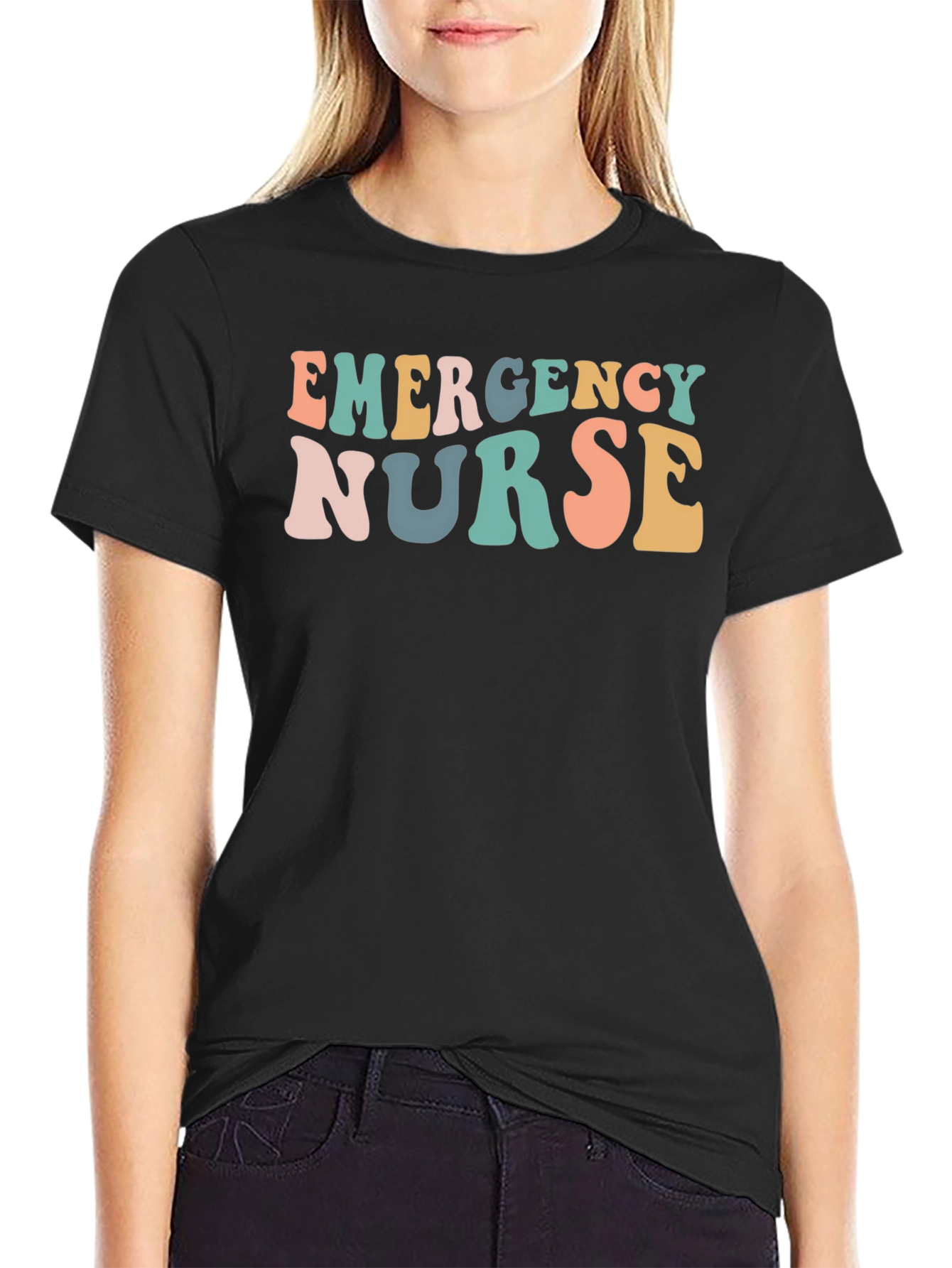 Emergency Nurse Retro Style Graphic Tee