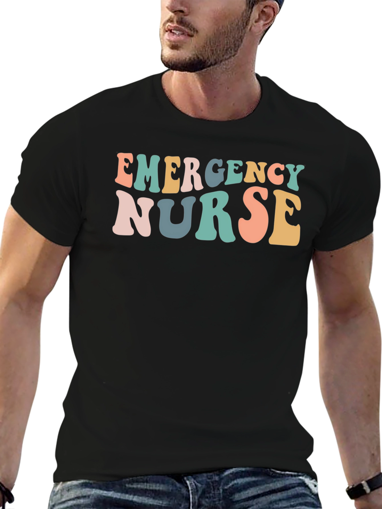 Emergency Nurse Retro Style Graphic Tee