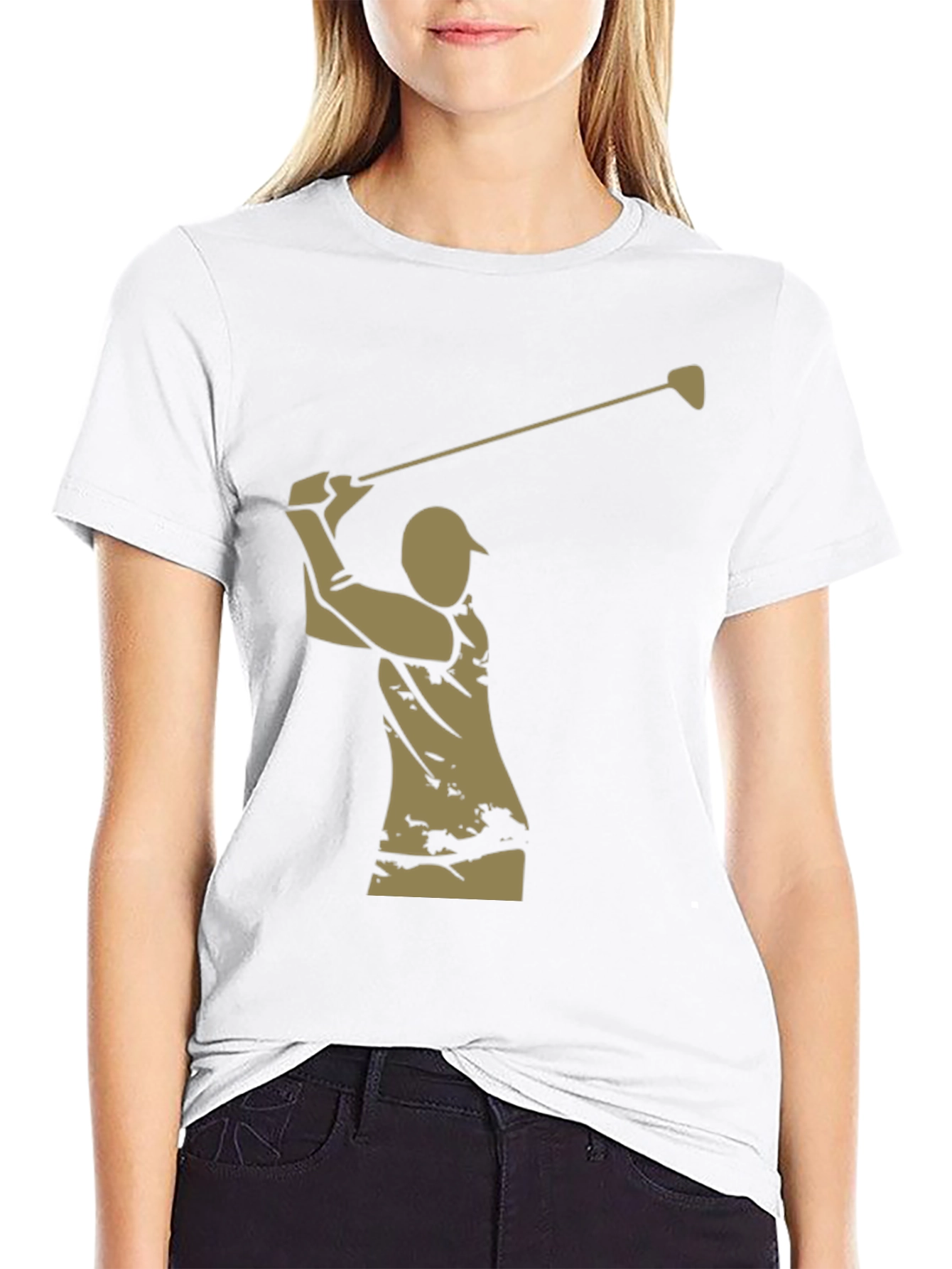 Golf Swing Graphic Tee - Stylish Golfer T-Shirt