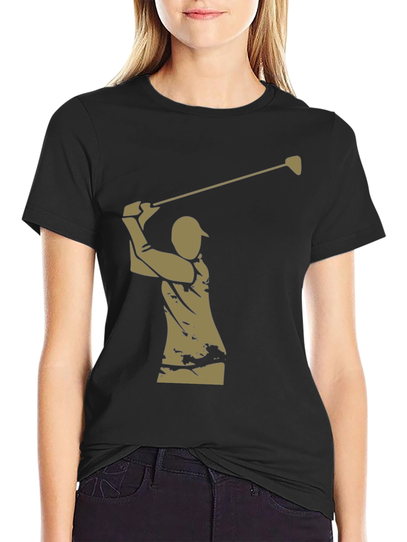 Golf Swing Graphic Tee - Stylish Golfer T-Shirt