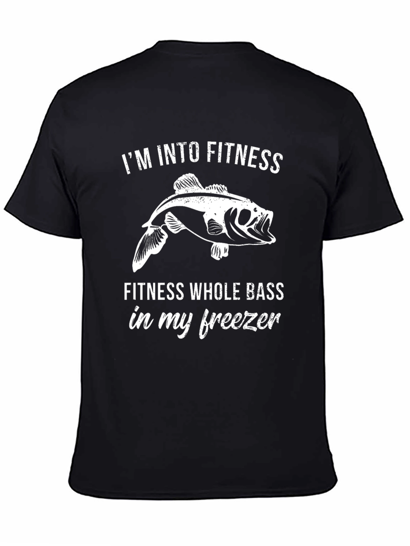Fitness Whole Bass T-Shirt - Funny Fishing Tee