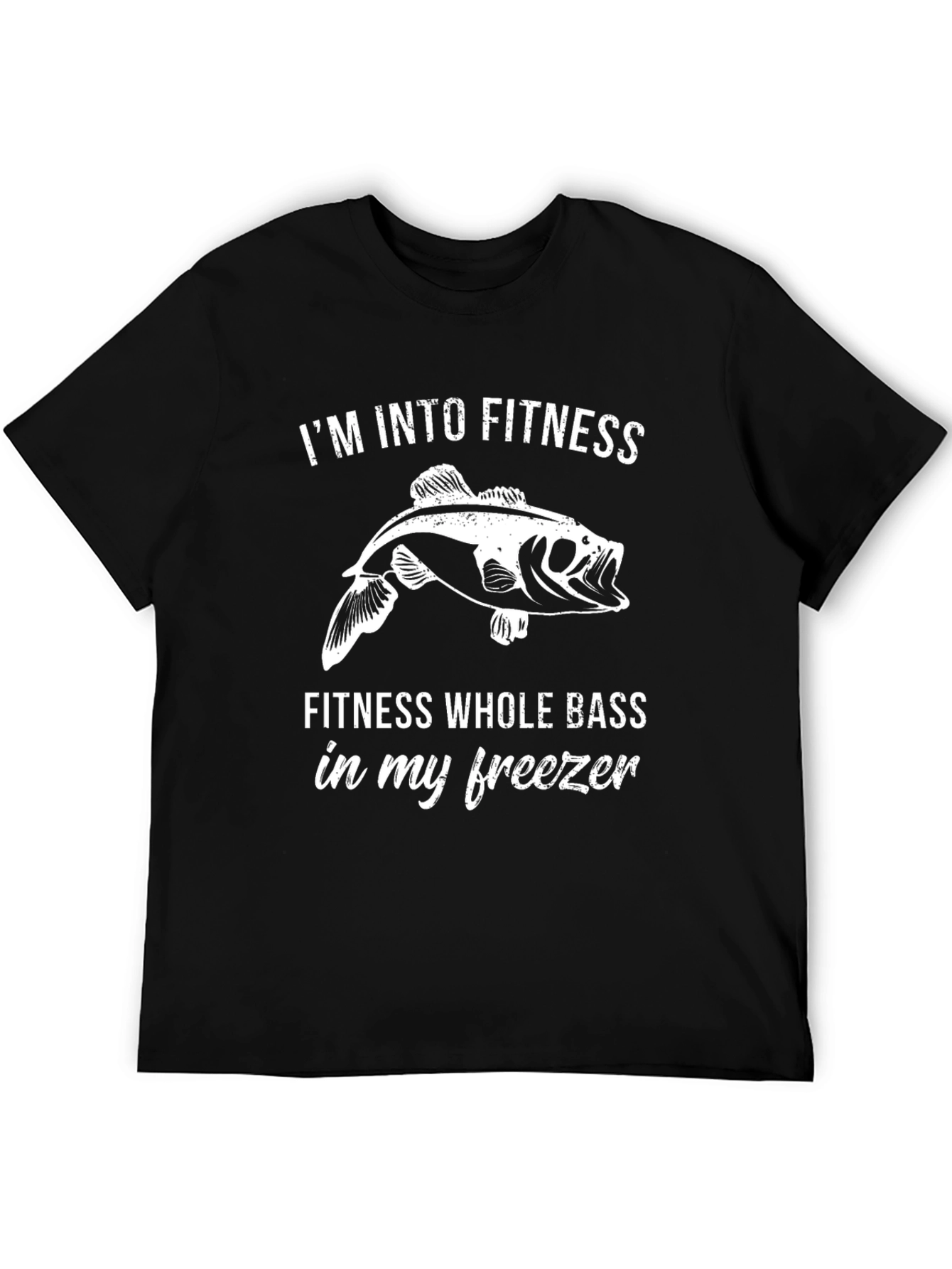 Fitness Whole Bass T-Shirt - Funny Fishing Tee