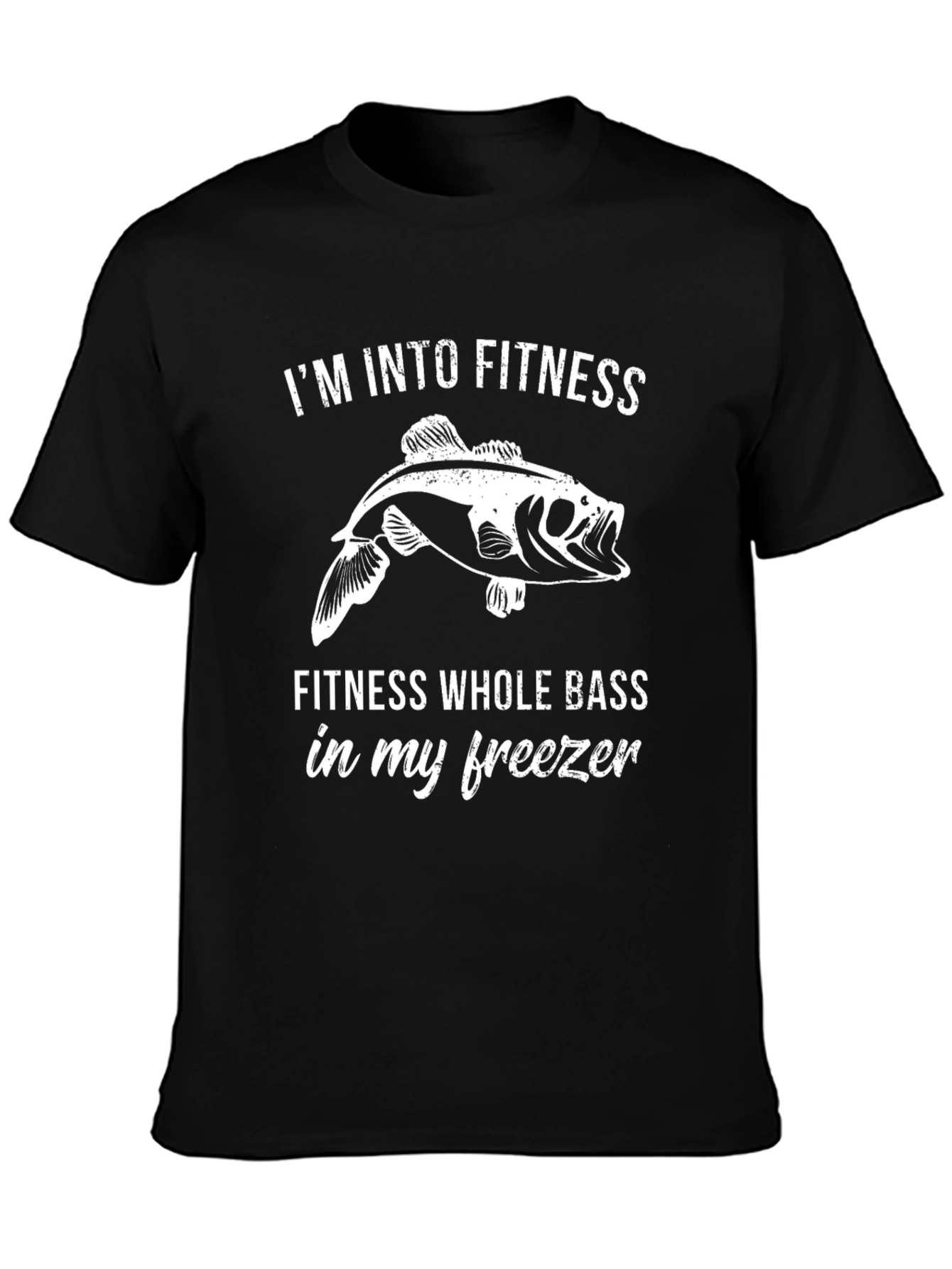 Fitness Whole Bass T-Shirt - Funny Fishing Tee