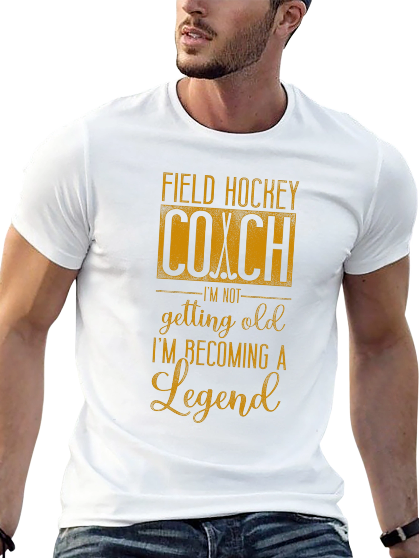 Field Hockey Coach Legend Graphic T-Shirt