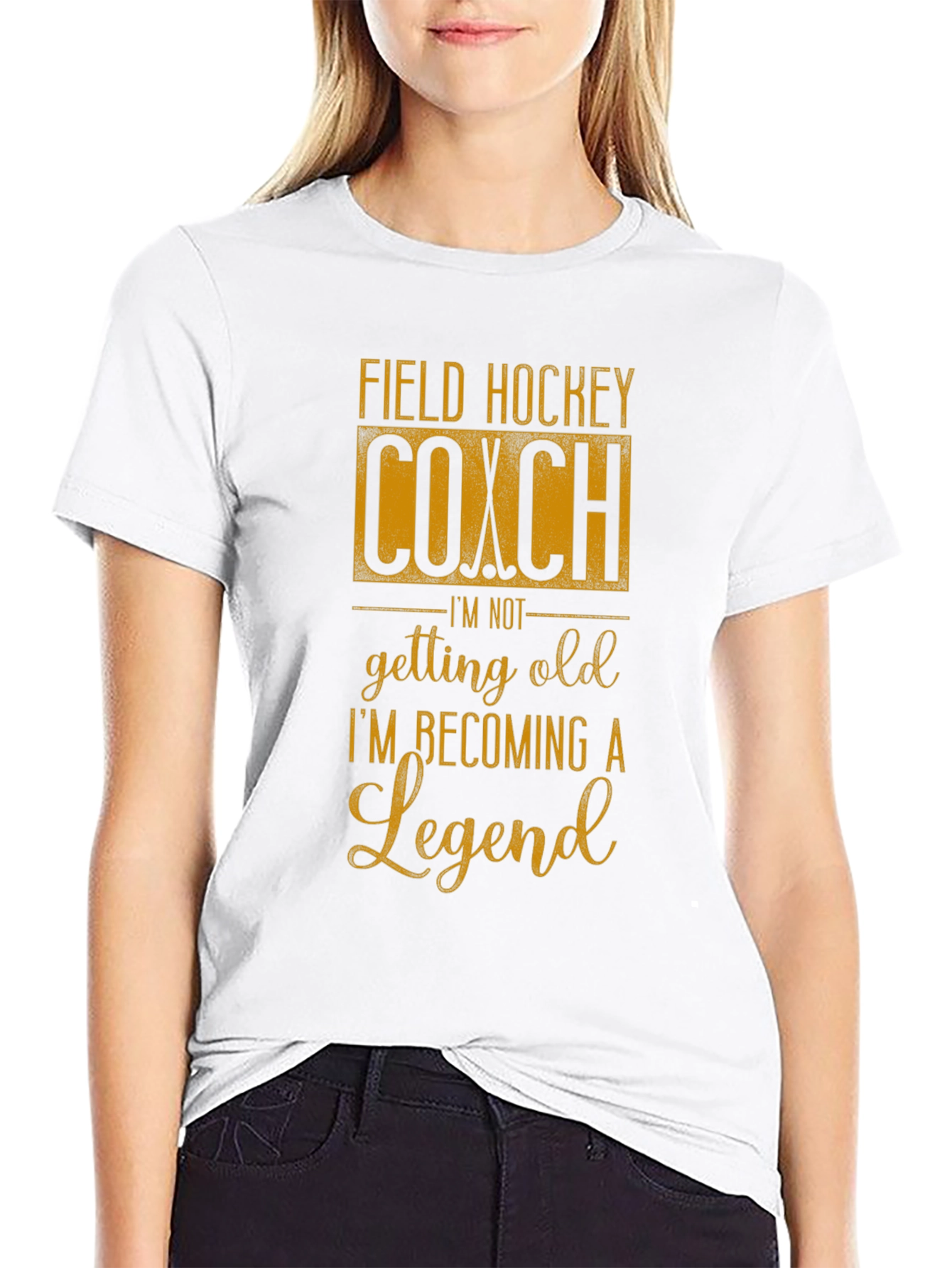 Field Hockey Coach Legend Graphic T-Shirt