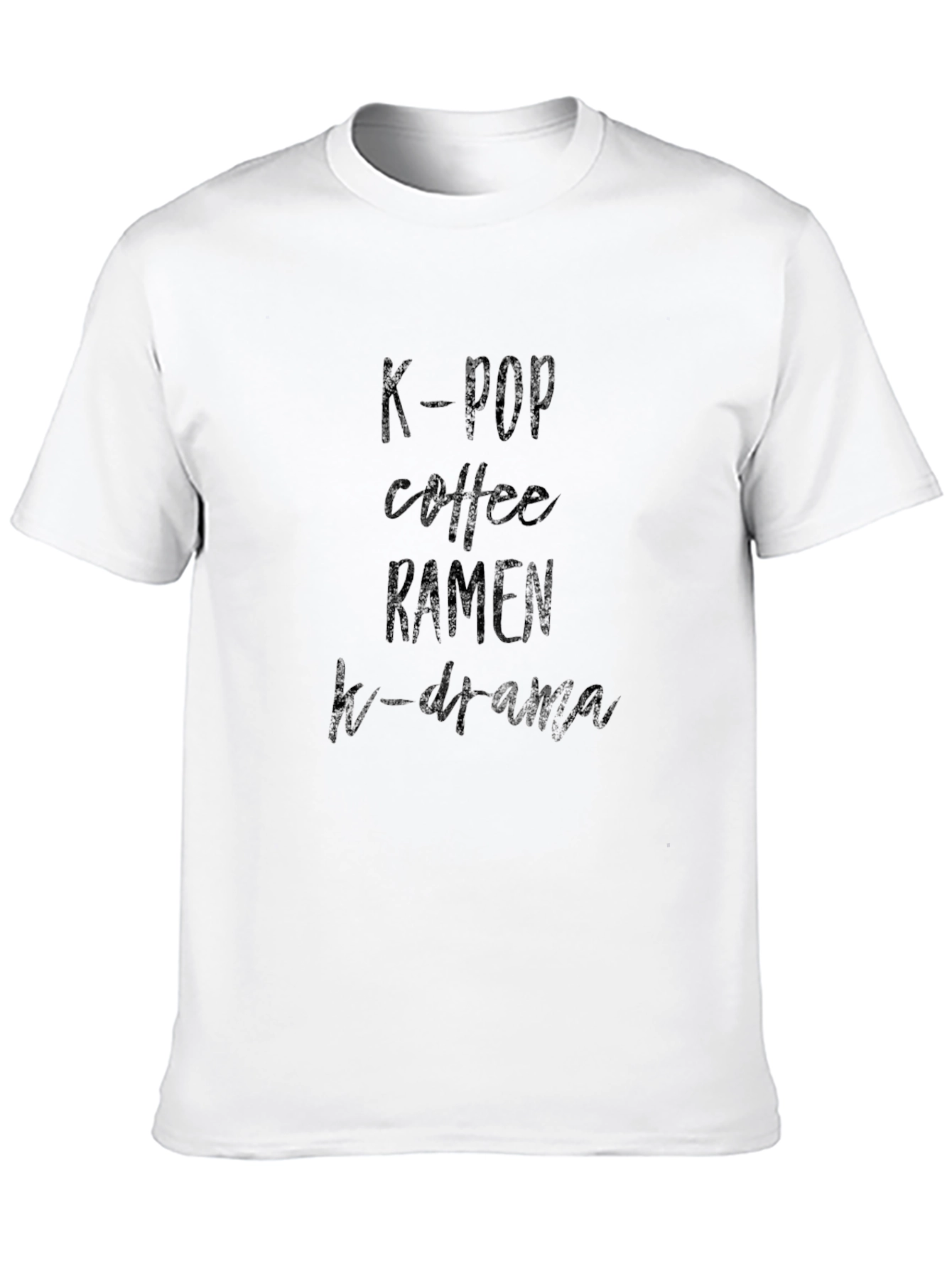 K-Pop Coffee Ramen K-Drama Graphic Tee