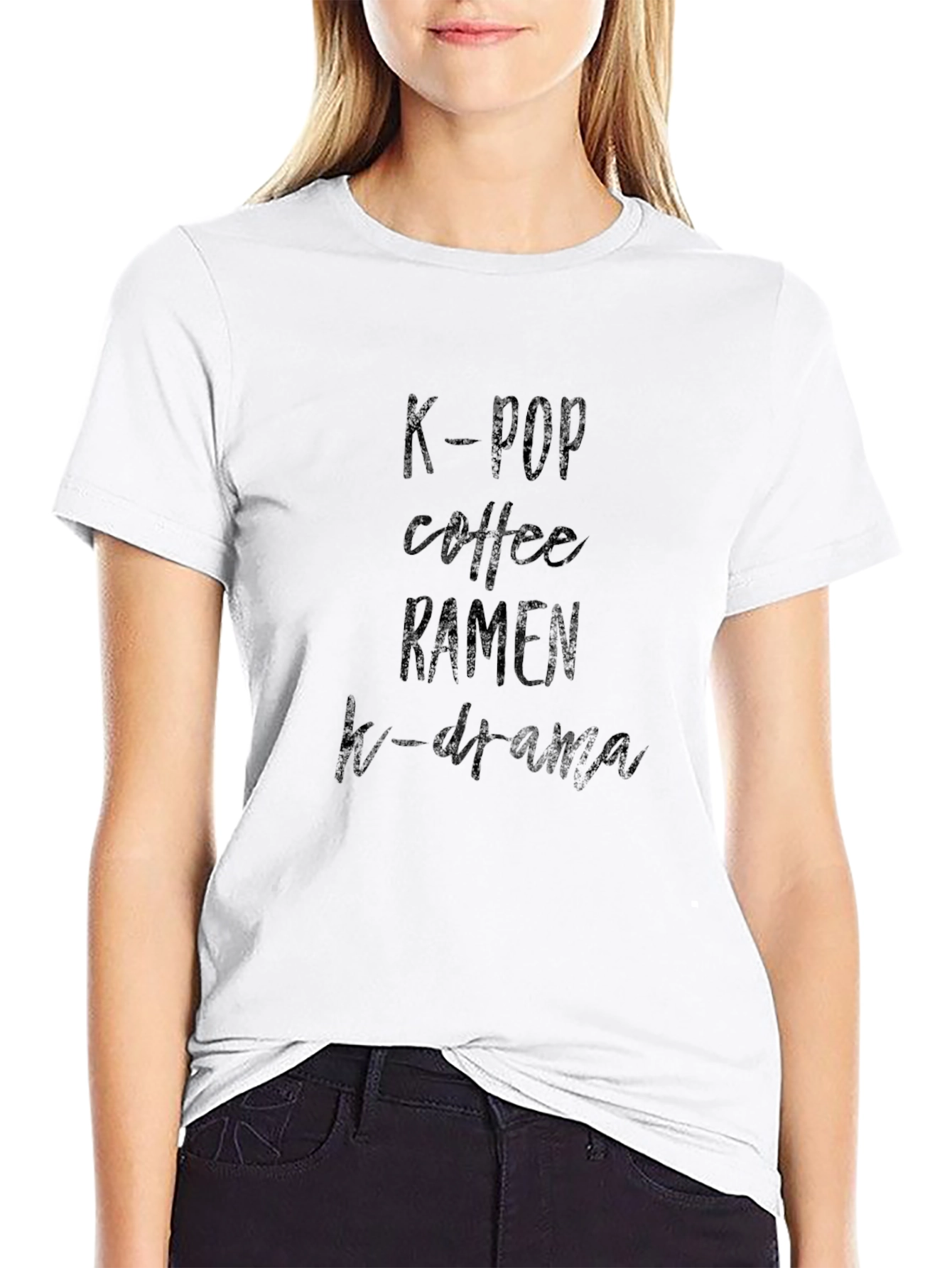 K-Pop Coffee Ramen K-Drama Graphic Tee