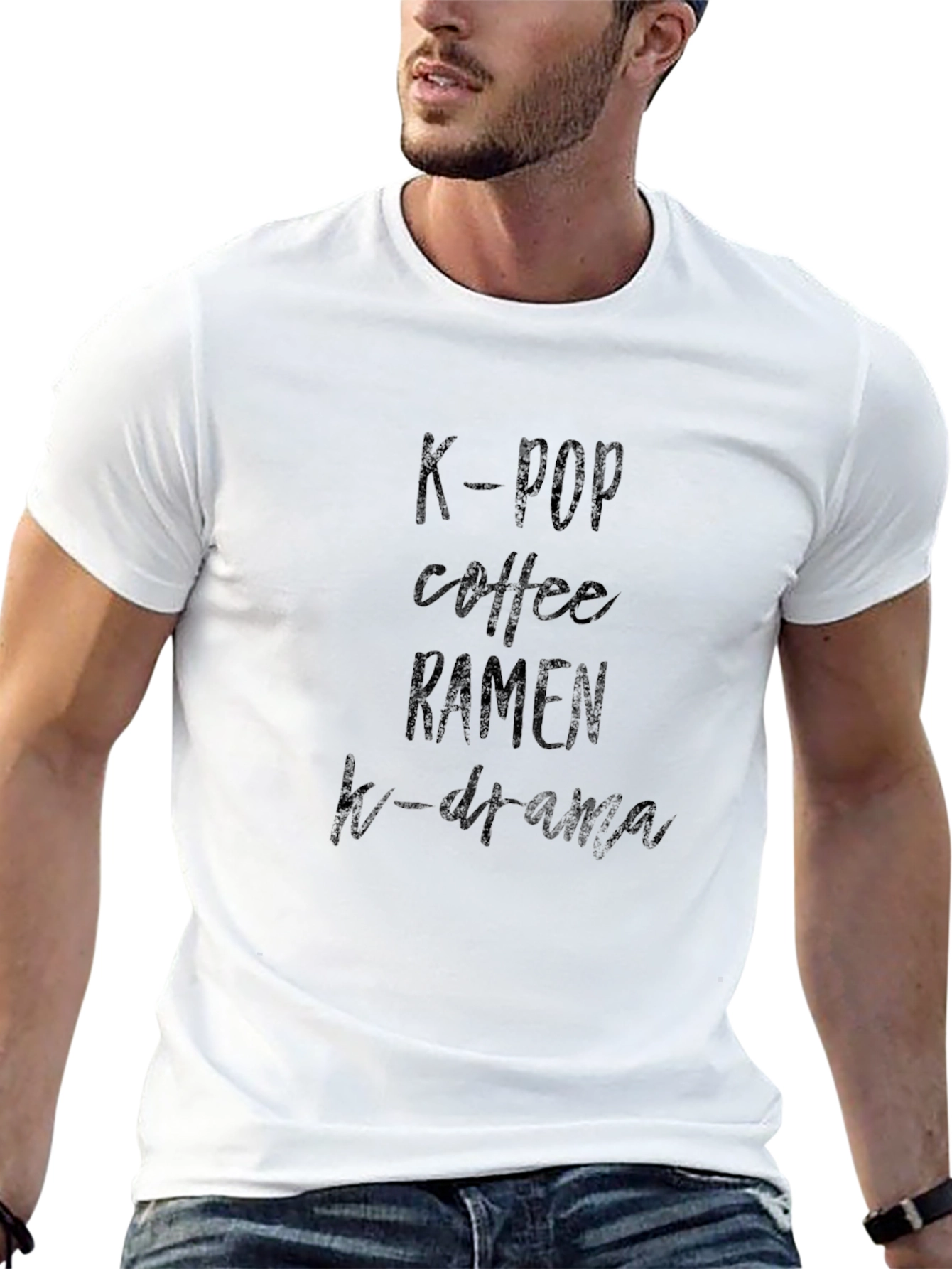 K-Pop Coffee Ramen K-Drama Graphic Tee