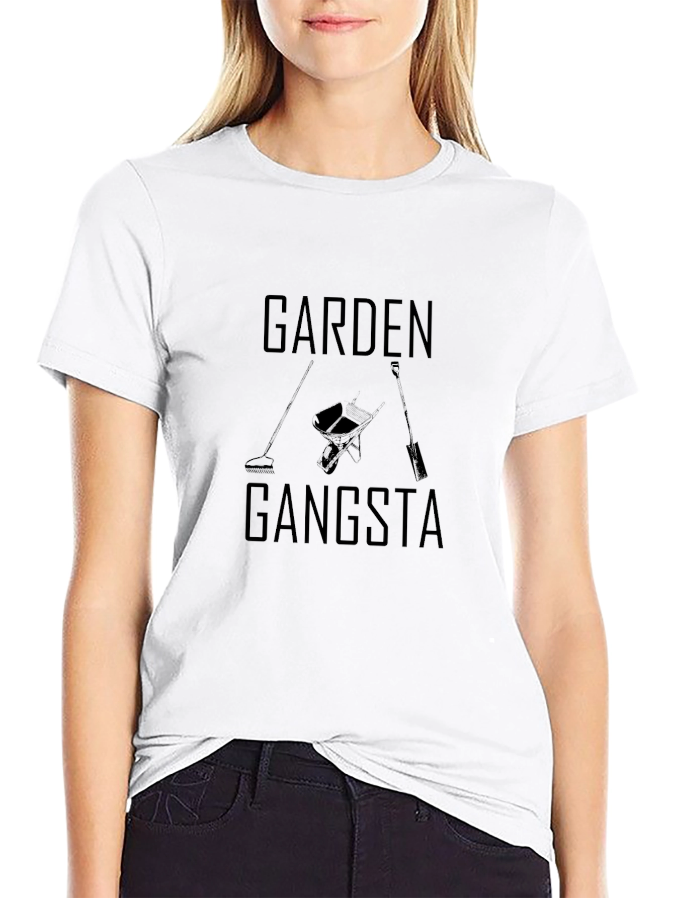 Garden Gangsta Graphic T-Shirt - Black