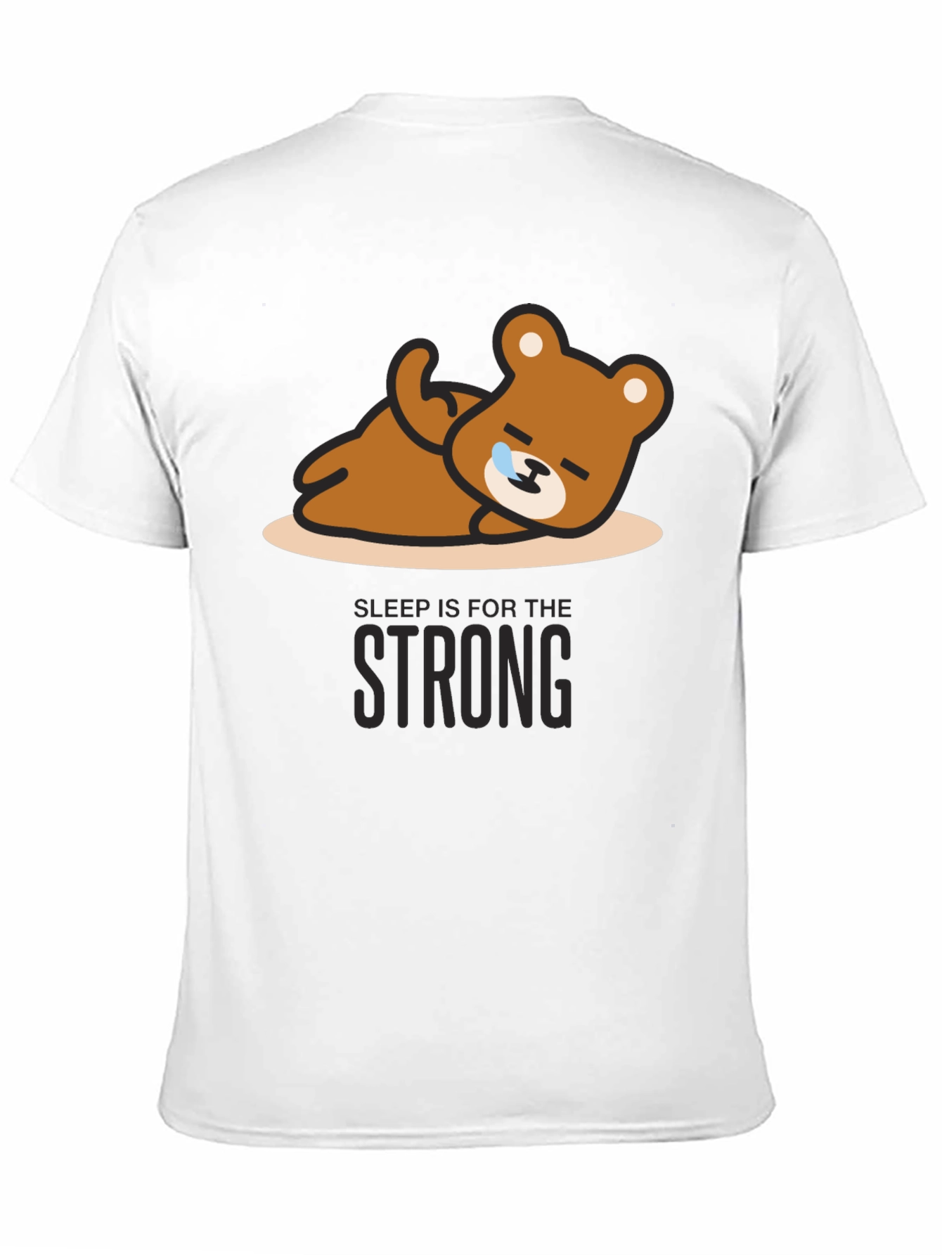 Sleepy Bear Graphic Tee - Relaxed Fit Soft Cotton