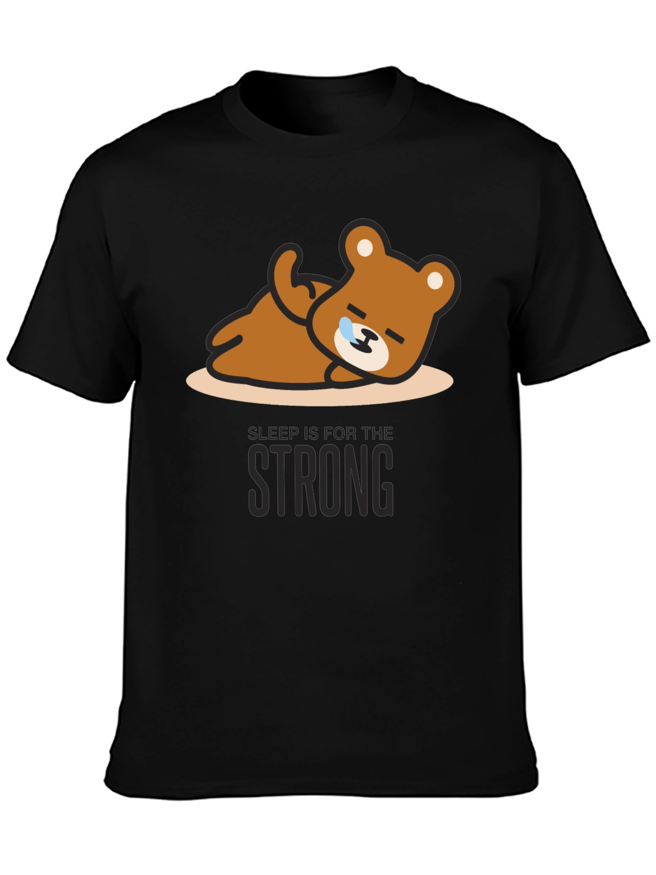 Sleepy Bear Graphic Tee - Relaxed Fit Soft Cotton