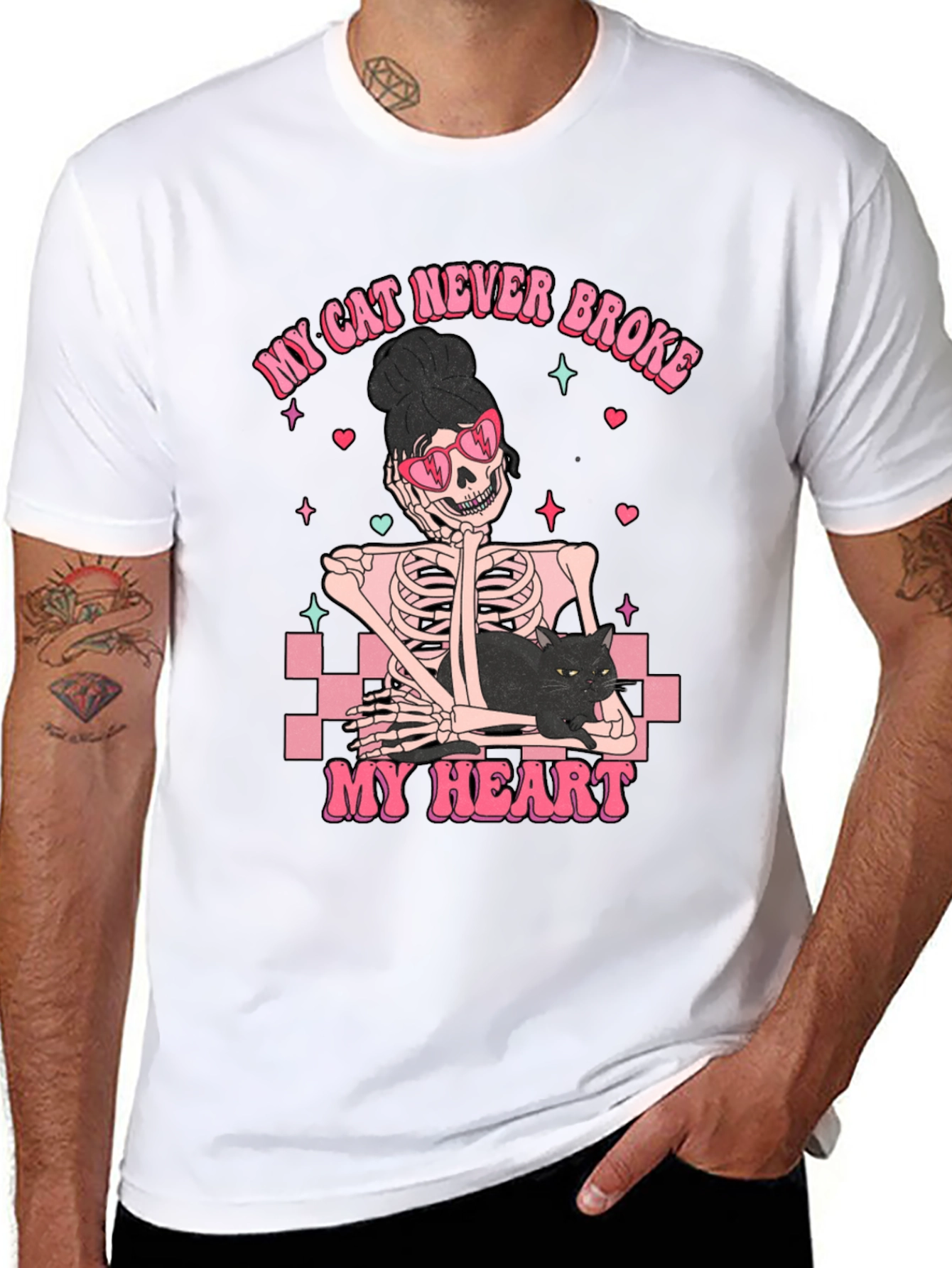 My Cat Never Broke My Heart Graphic T-Shirt