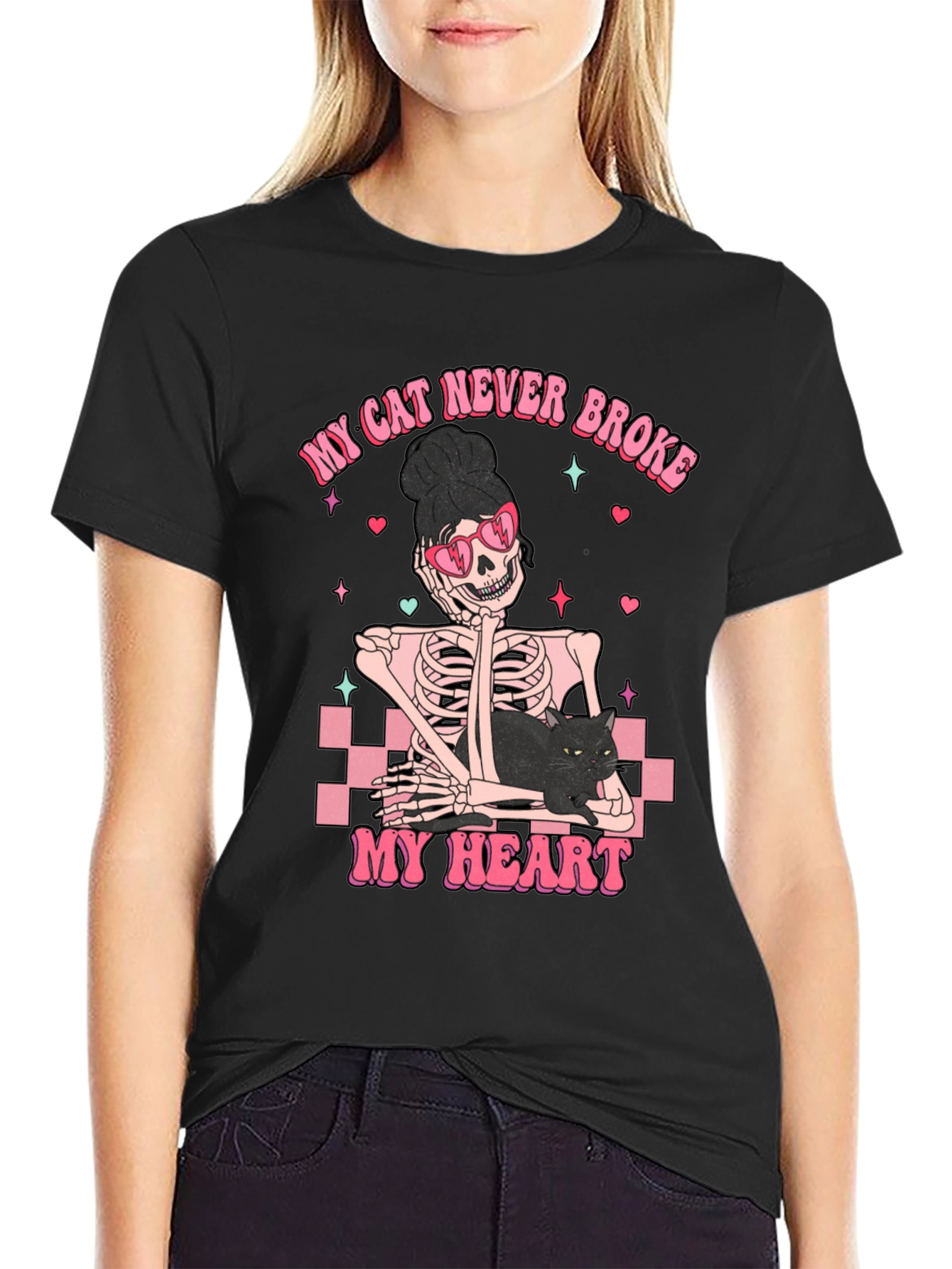 My Cat Never Broke My Heart Graphic T-Shirt