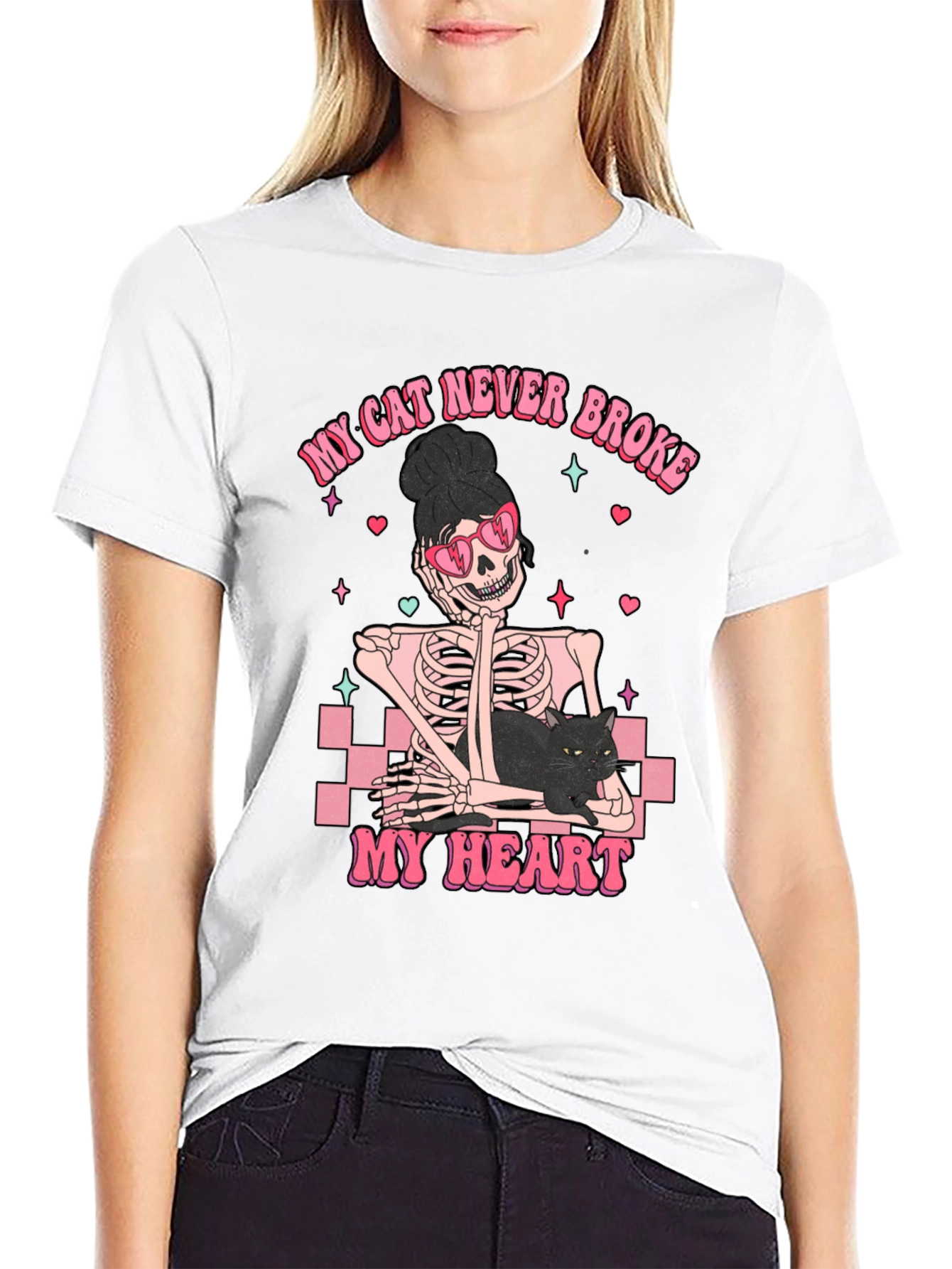 My Cat Never Broke My Heart Graphic T-Shirt