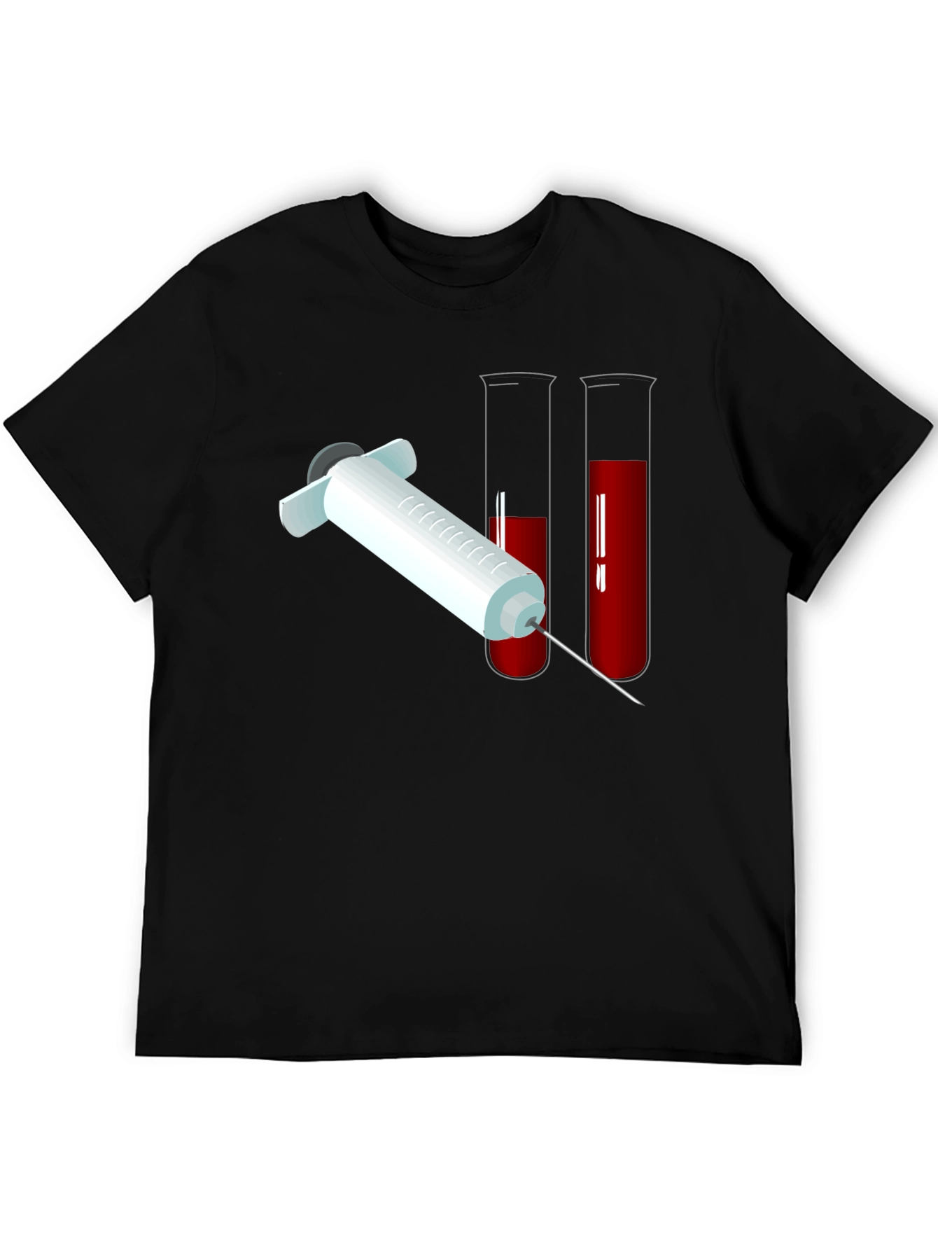 Blood Draw Graphic T-Shirt - Black Cotton Tee