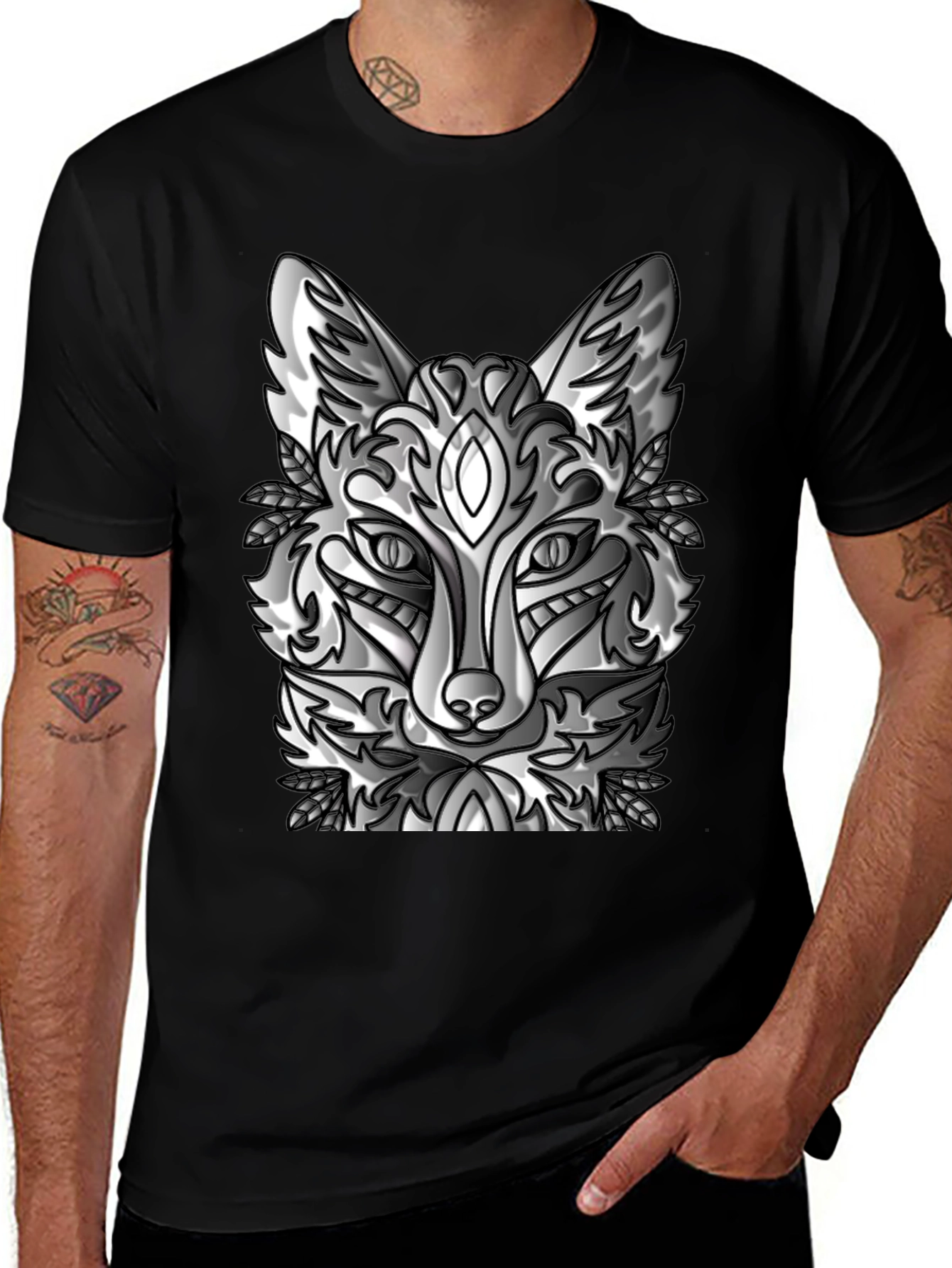 Fox Graphic Black T-Shirt