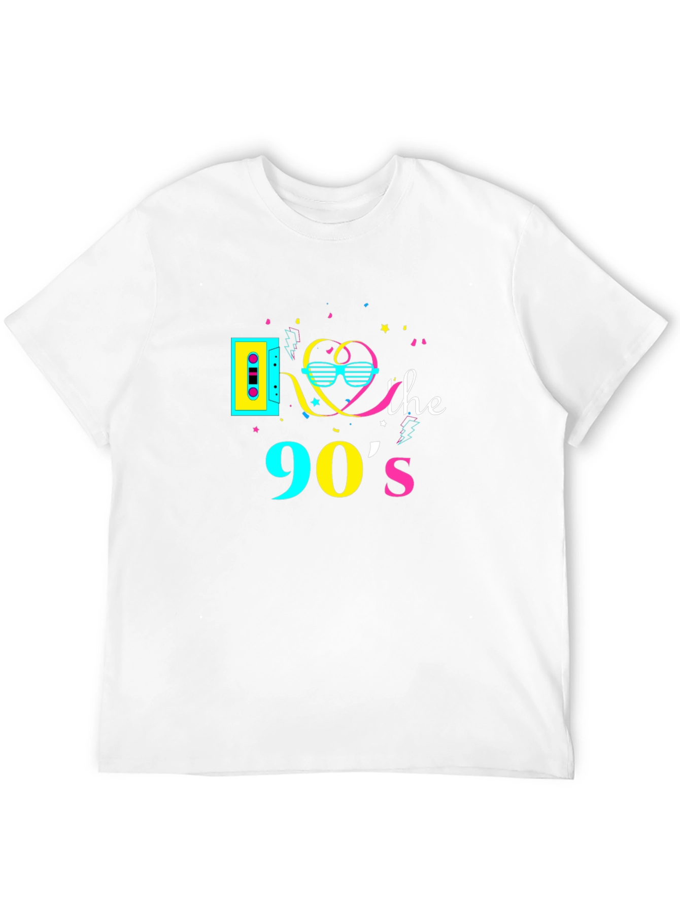 Retro 90s Graphic T-Shirt - Black