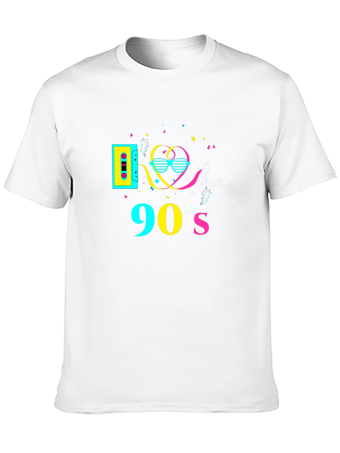 Retro 90s Graphic T-Shirt - Black