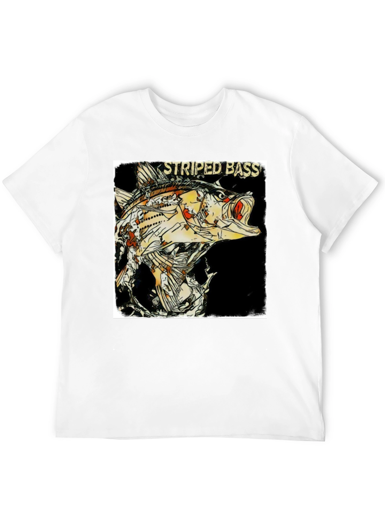 Striped Bass Graphic Print T-Shirt - Anglers Choice
