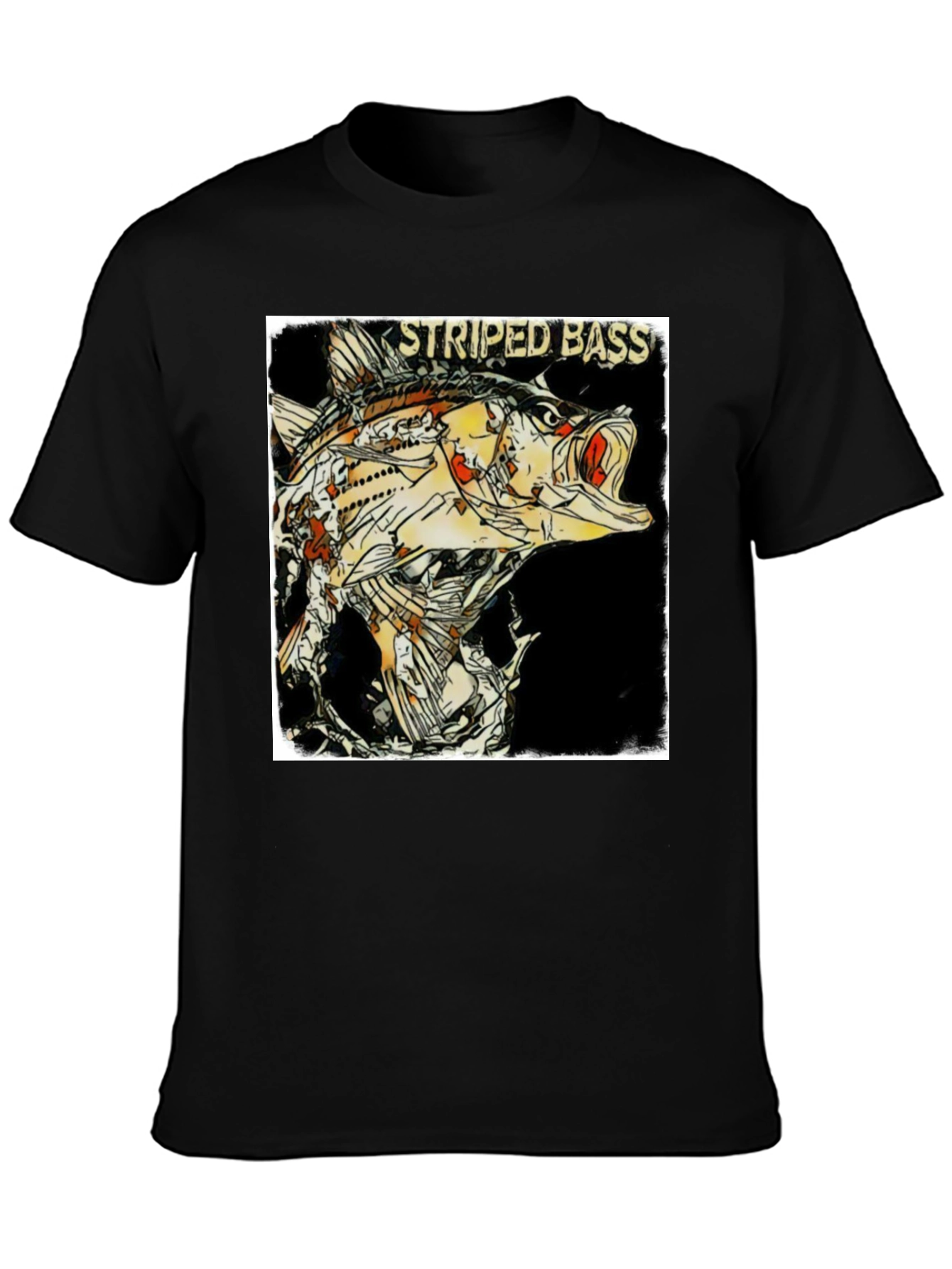 Striped Bass Graphic Print T-Shirt - Anglers Choice