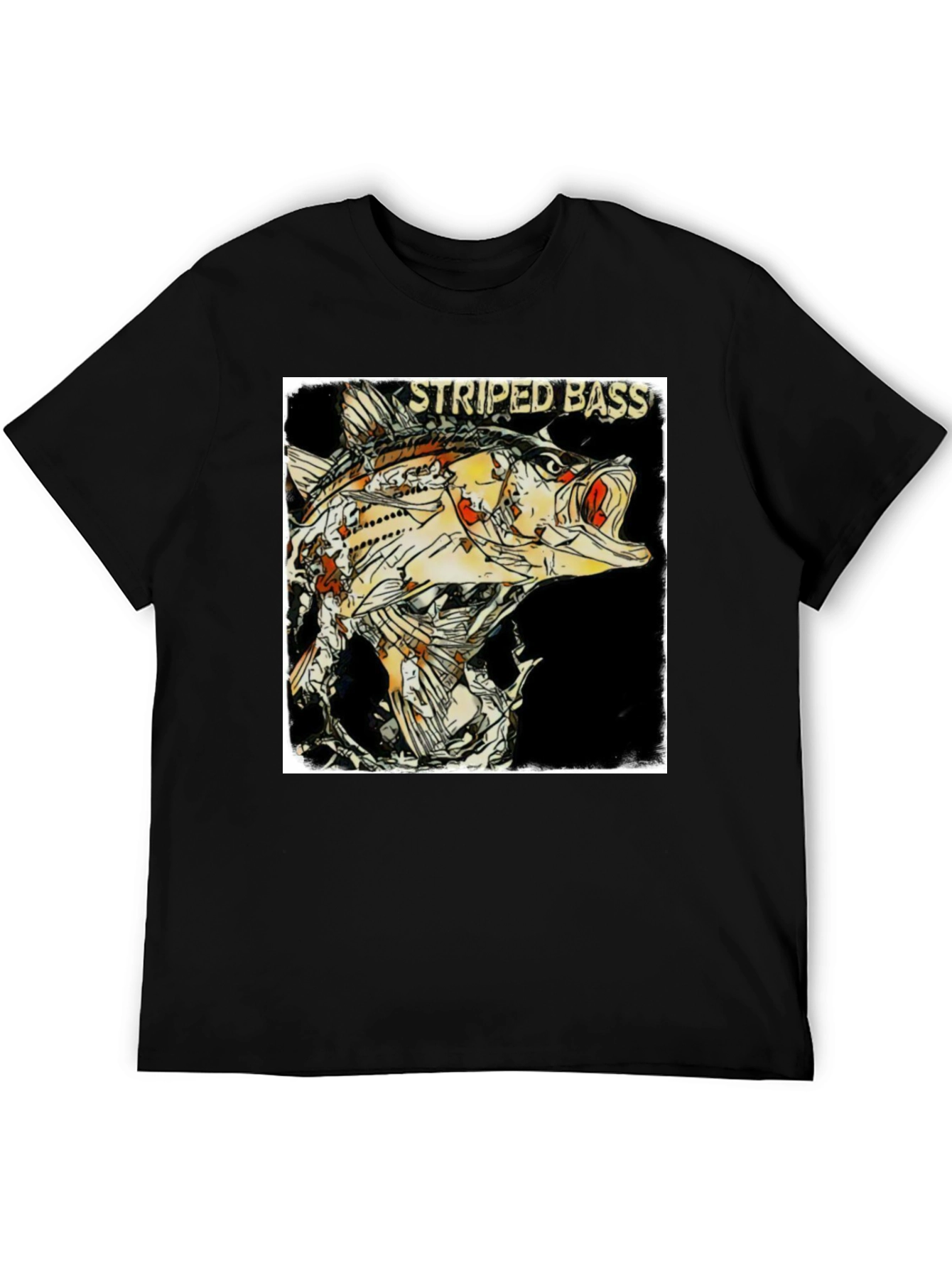 Striped Bass Graphic Print T-Shirt - Anglers Choice