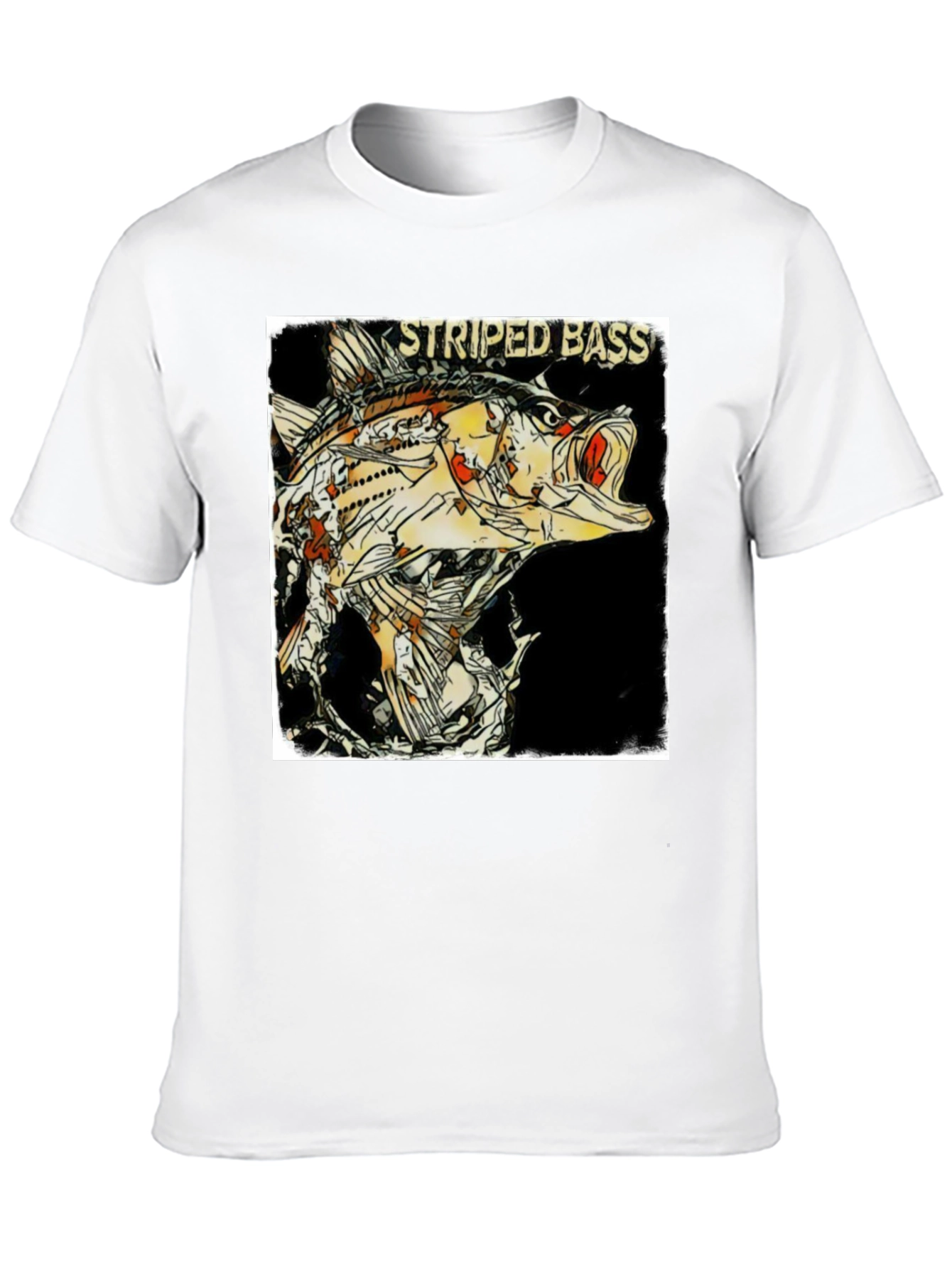 Striped Bass Graphic Print T-Shirt - Anglers Choice