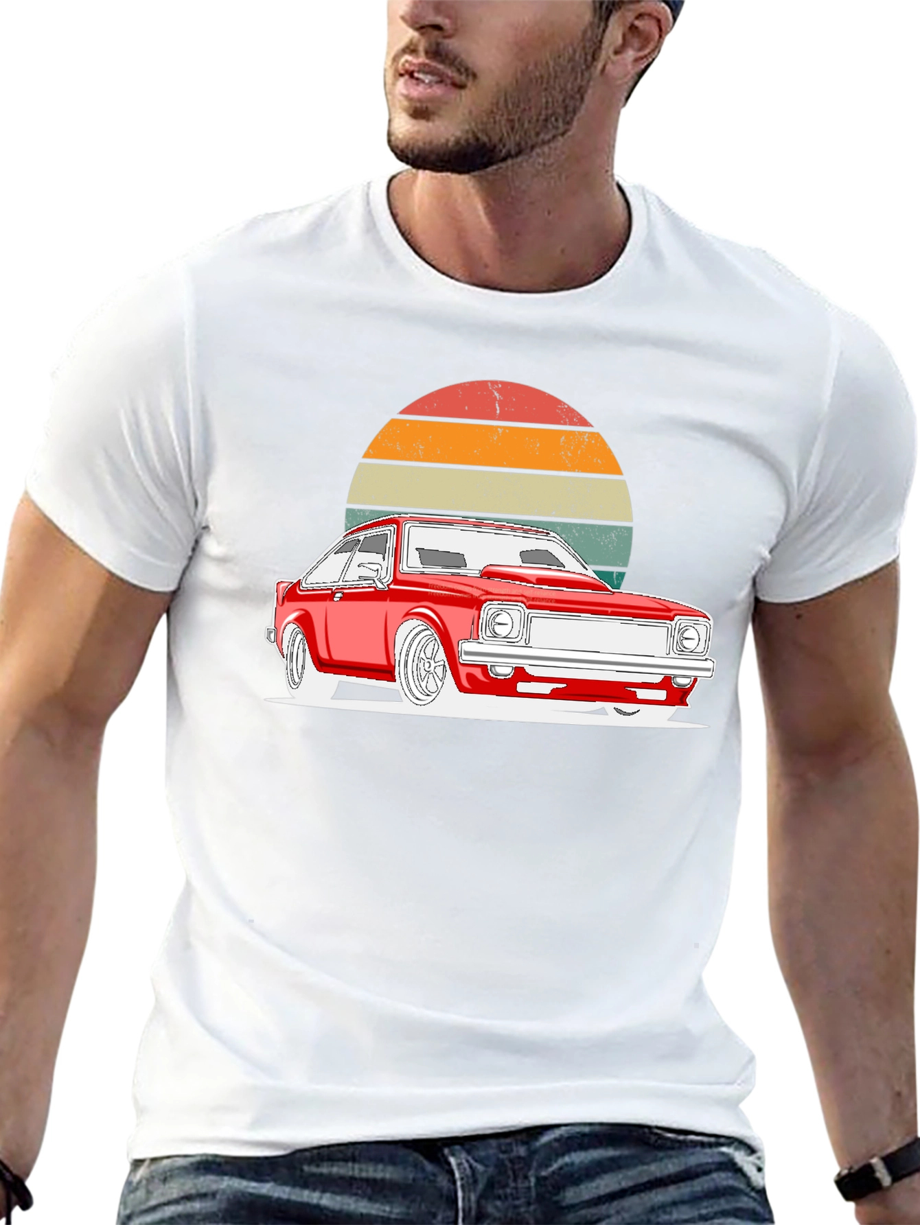 Retro Car Graphic T-Shirt - Classic Style