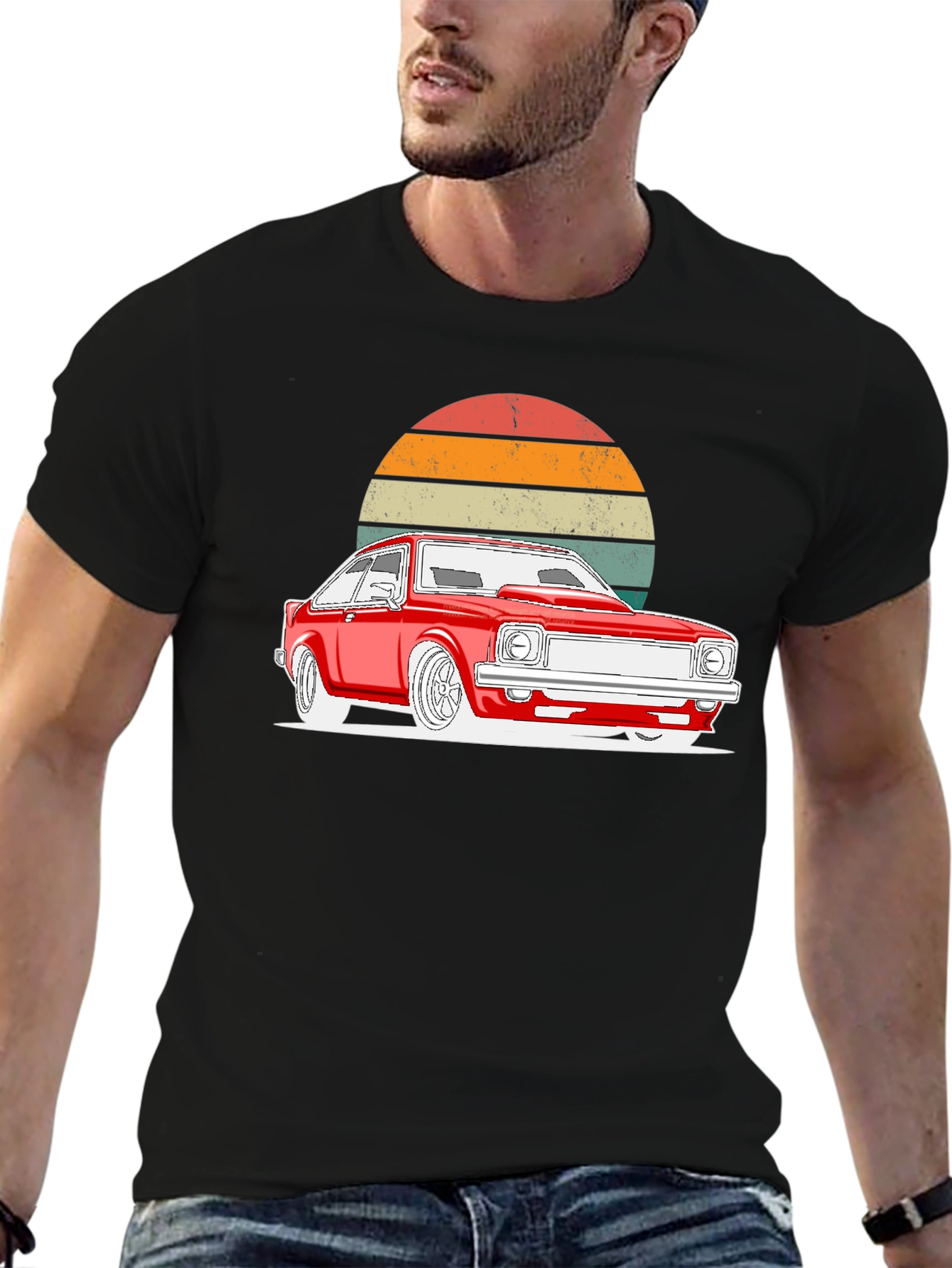 Retro Car Graphic T-Shirt - Classic Style
