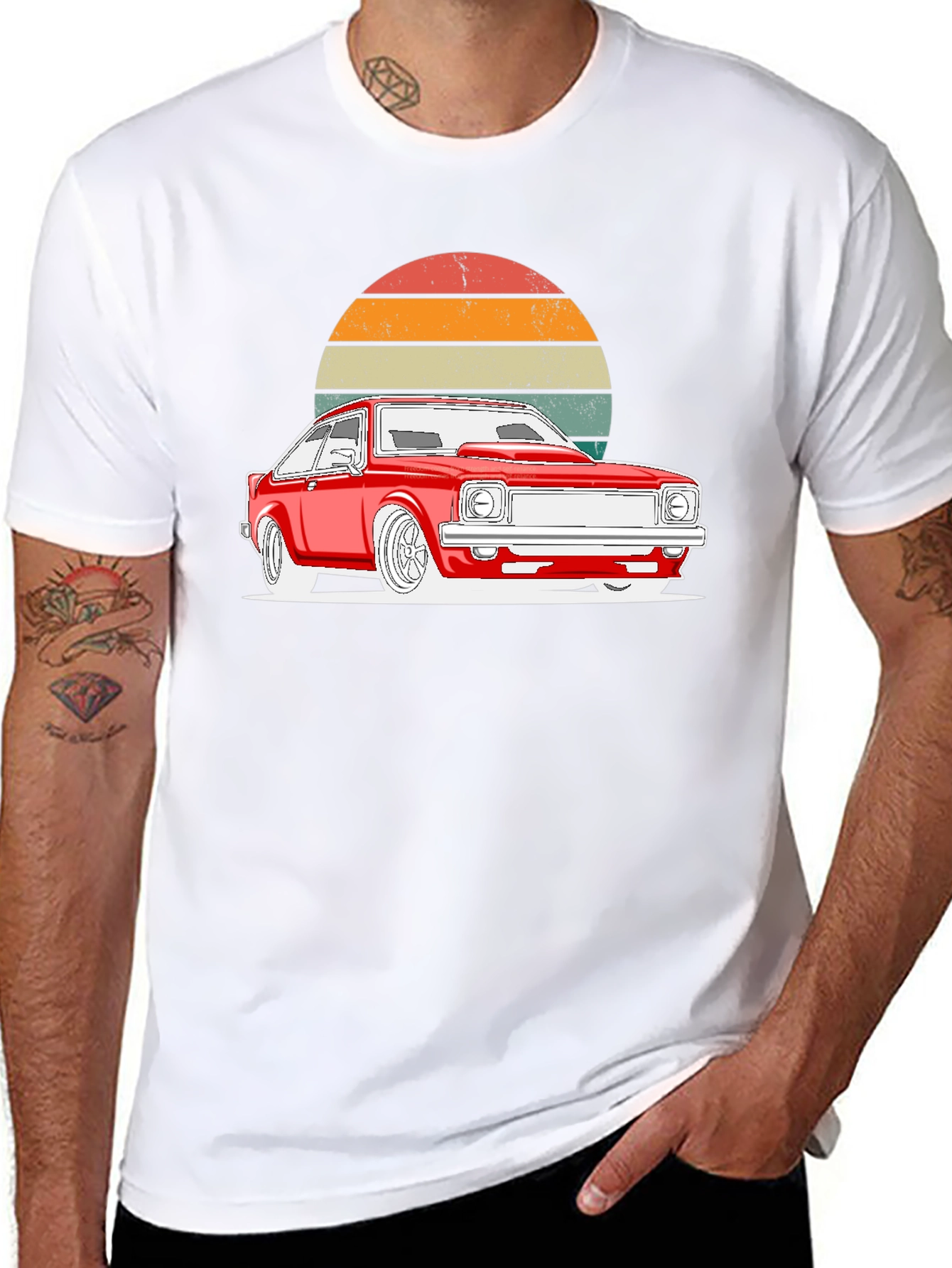 Retro Car Graphic T-Shirt - Classic Style