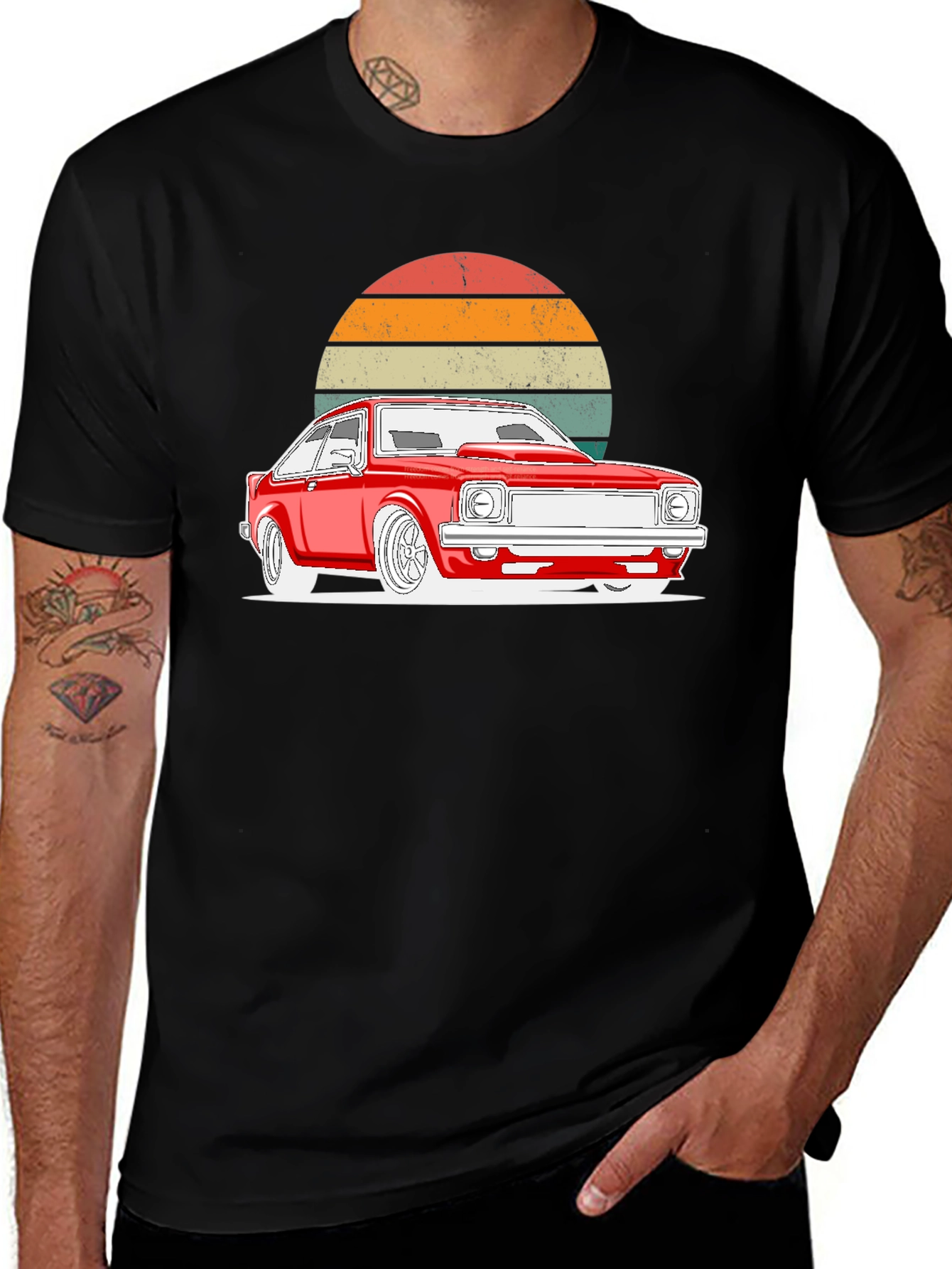 Retro Car Graphic T-Shirt - Classic Style