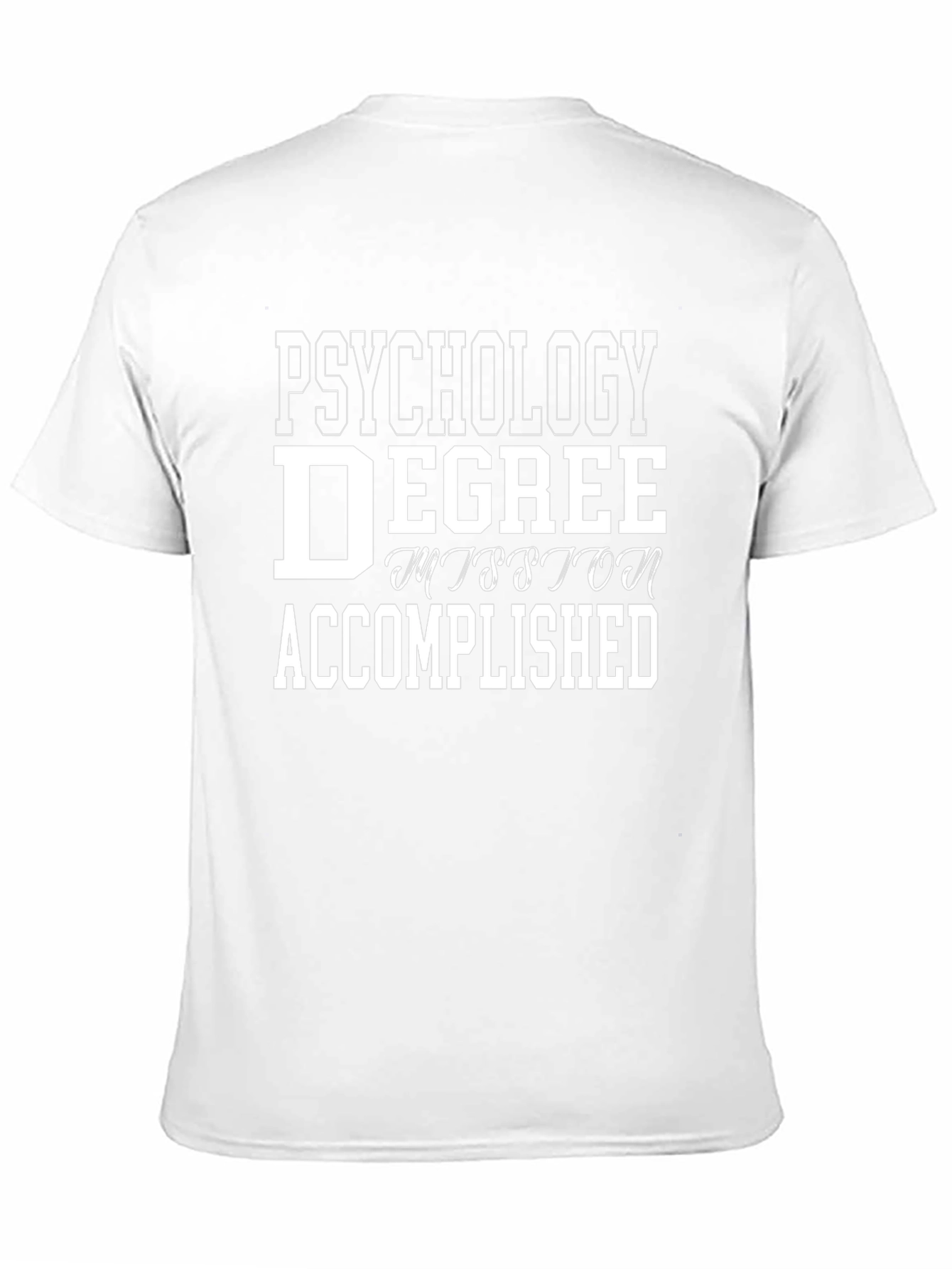 Psychology Degree Accomplished Black T-Shirt