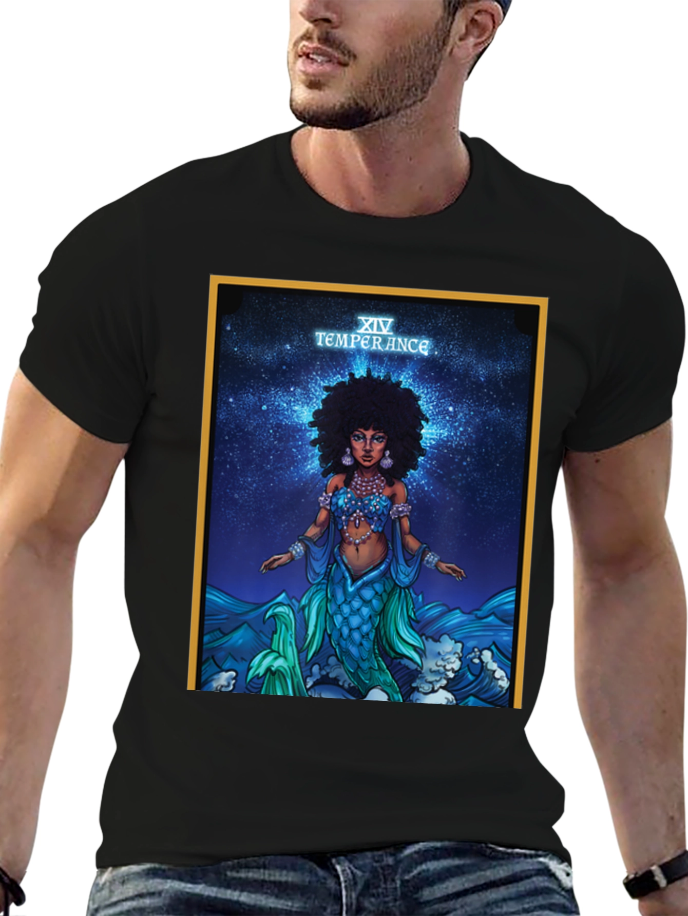 Temperance Tarot Card Mermaid T-Shirt