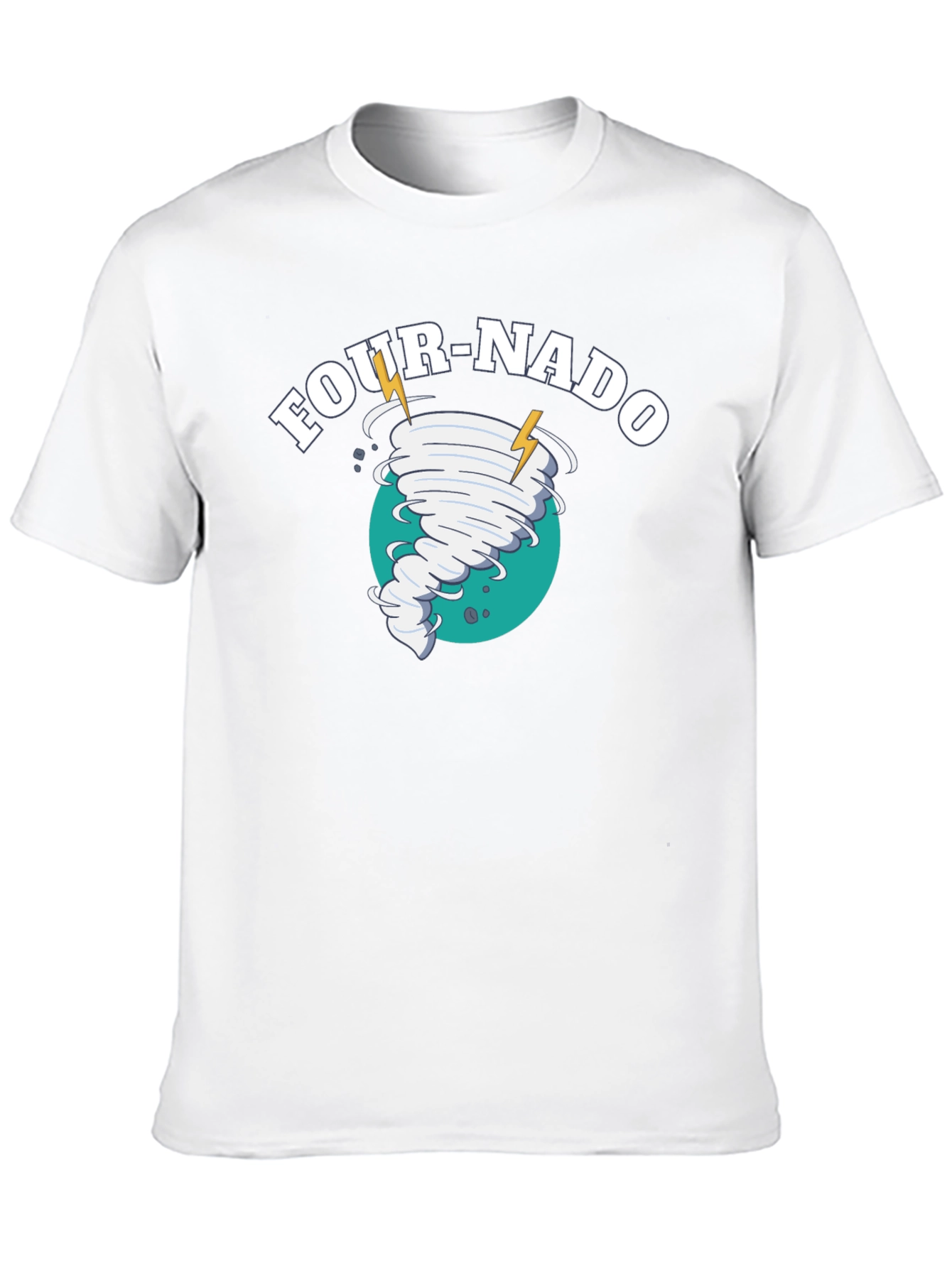 Four-Nado Black Graphic T-Shirt