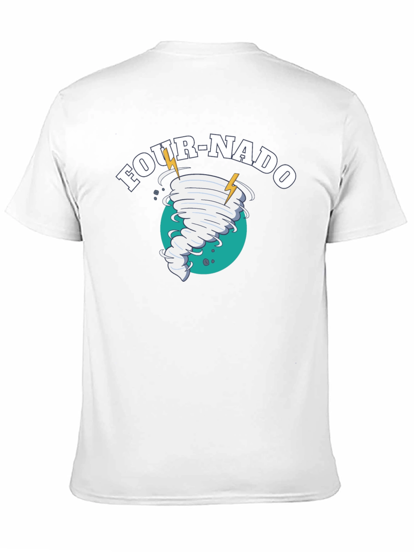 Four-Nado Black Graphic T-Shirt