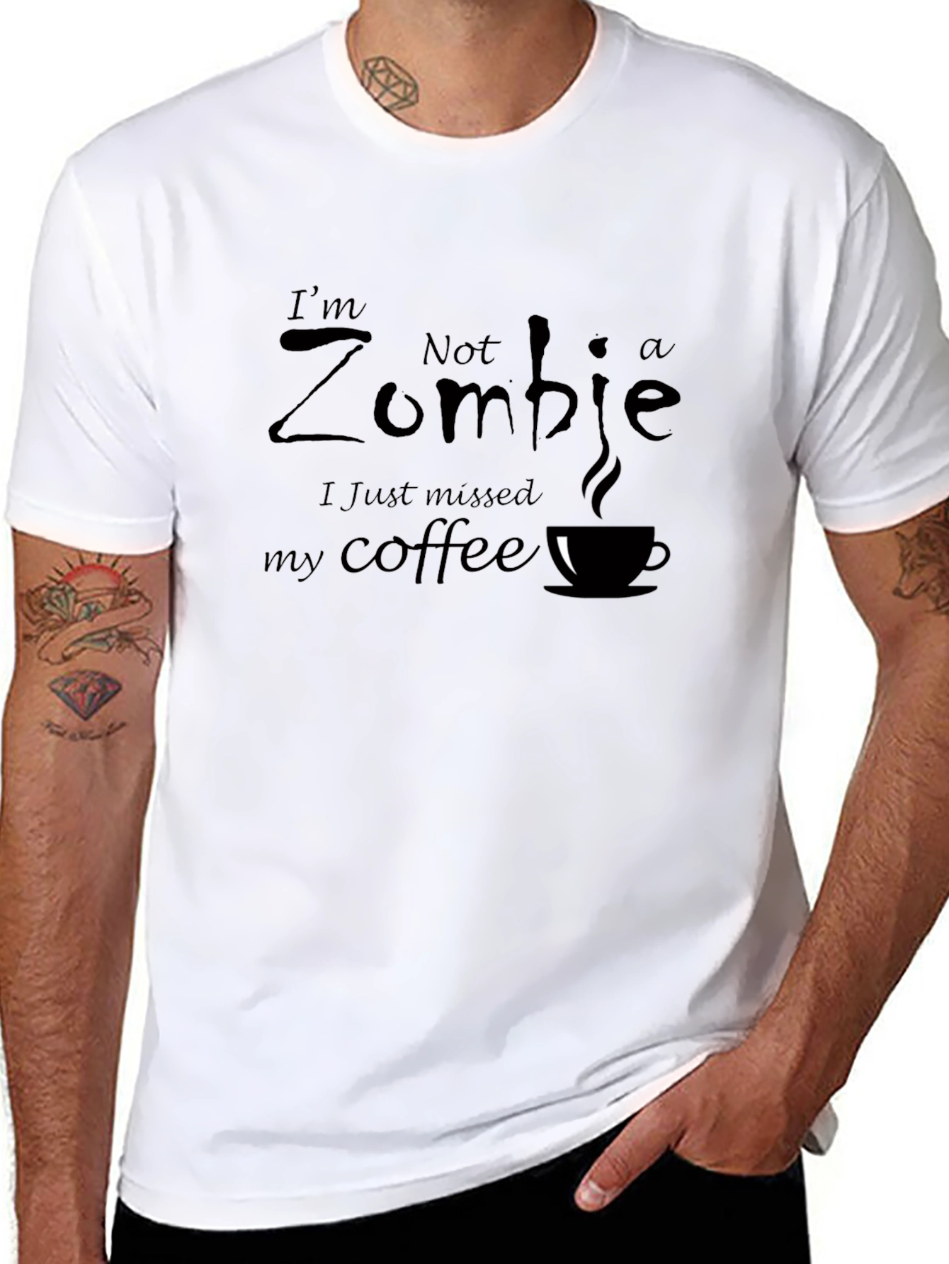 Im Not a Zombie Coffee T-Shirt
