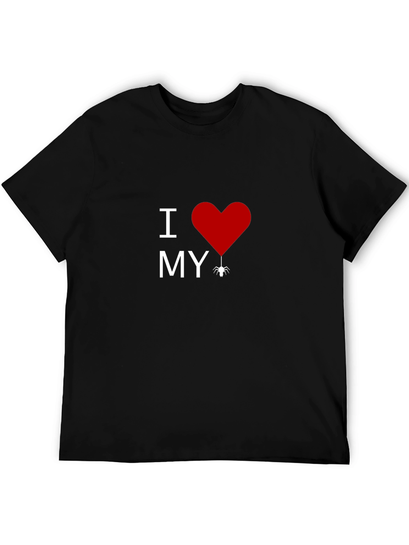 I Heart My Spider T-Shirt - Mens Black Tee