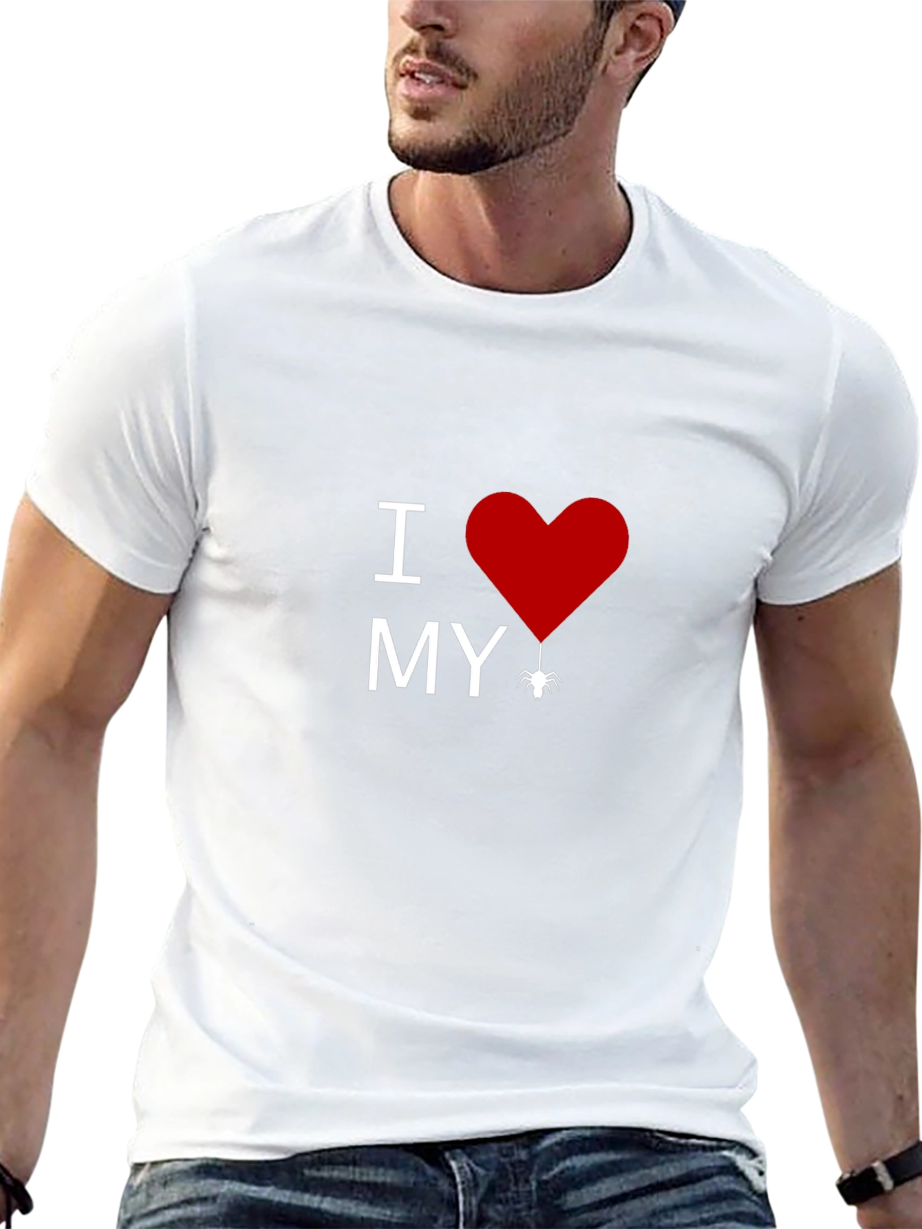 I Heart My Spider T-Shirt - Mens Black Tee