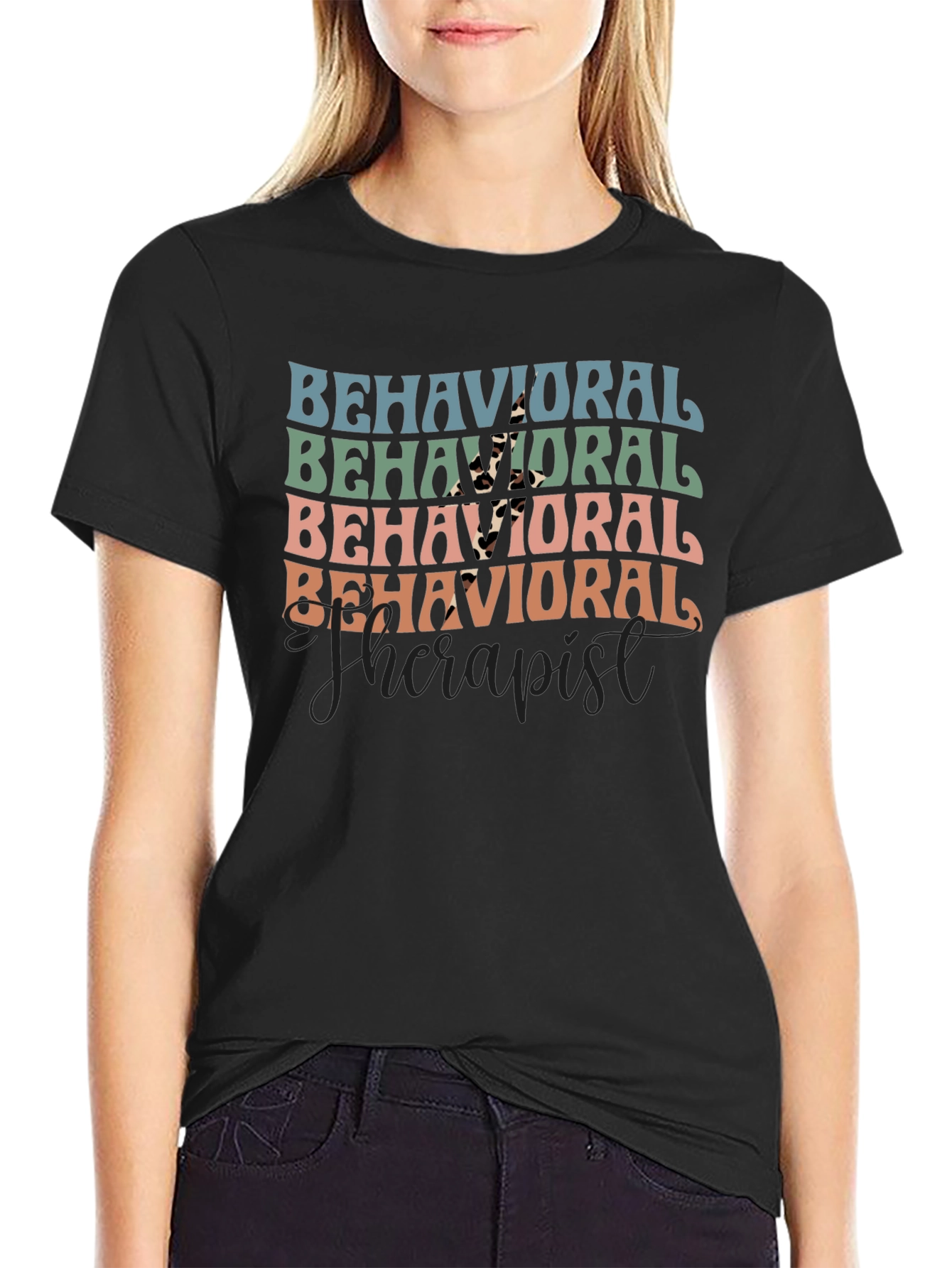 Behavioral Therapist Retro Graphic T-Shirt
