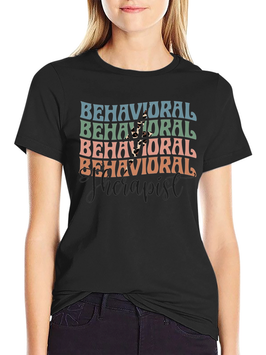 Behavioral Therapist Retro Graphic T-Shirt