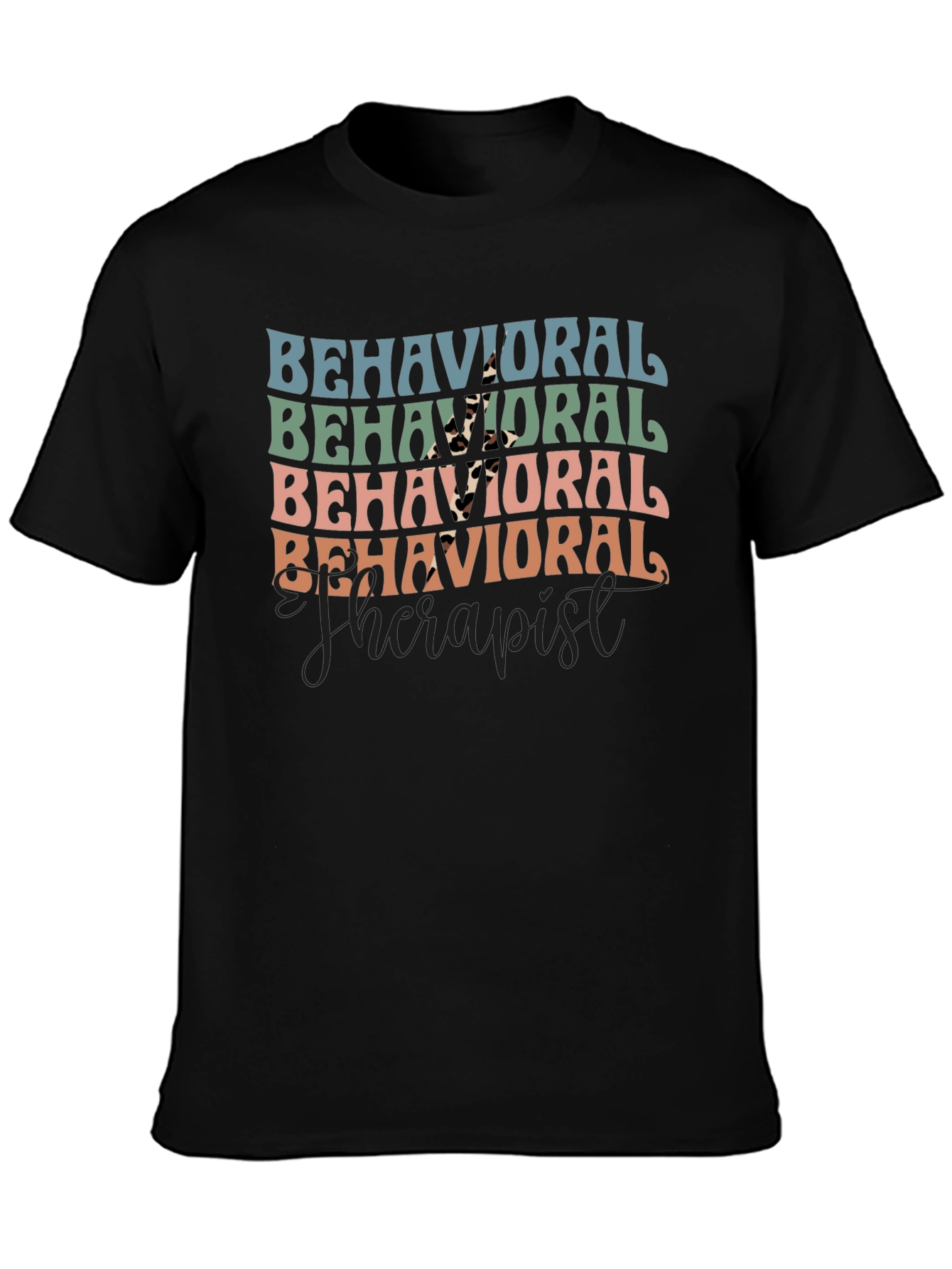 Behavioral Therapist Retro Graphic T-Shirt
