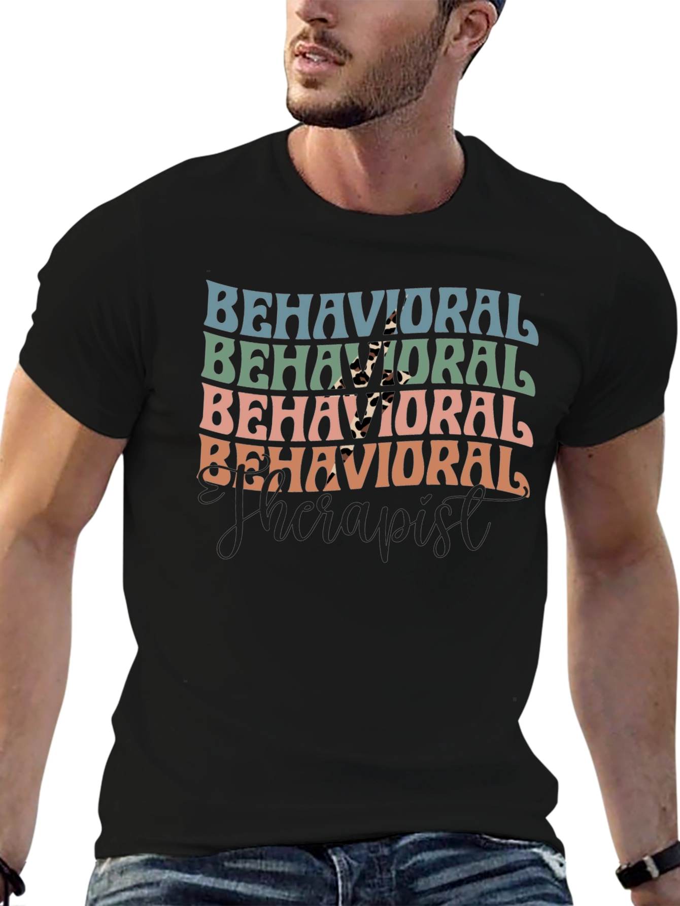 Behavioral Therapist Retro Graphic T-Shirt