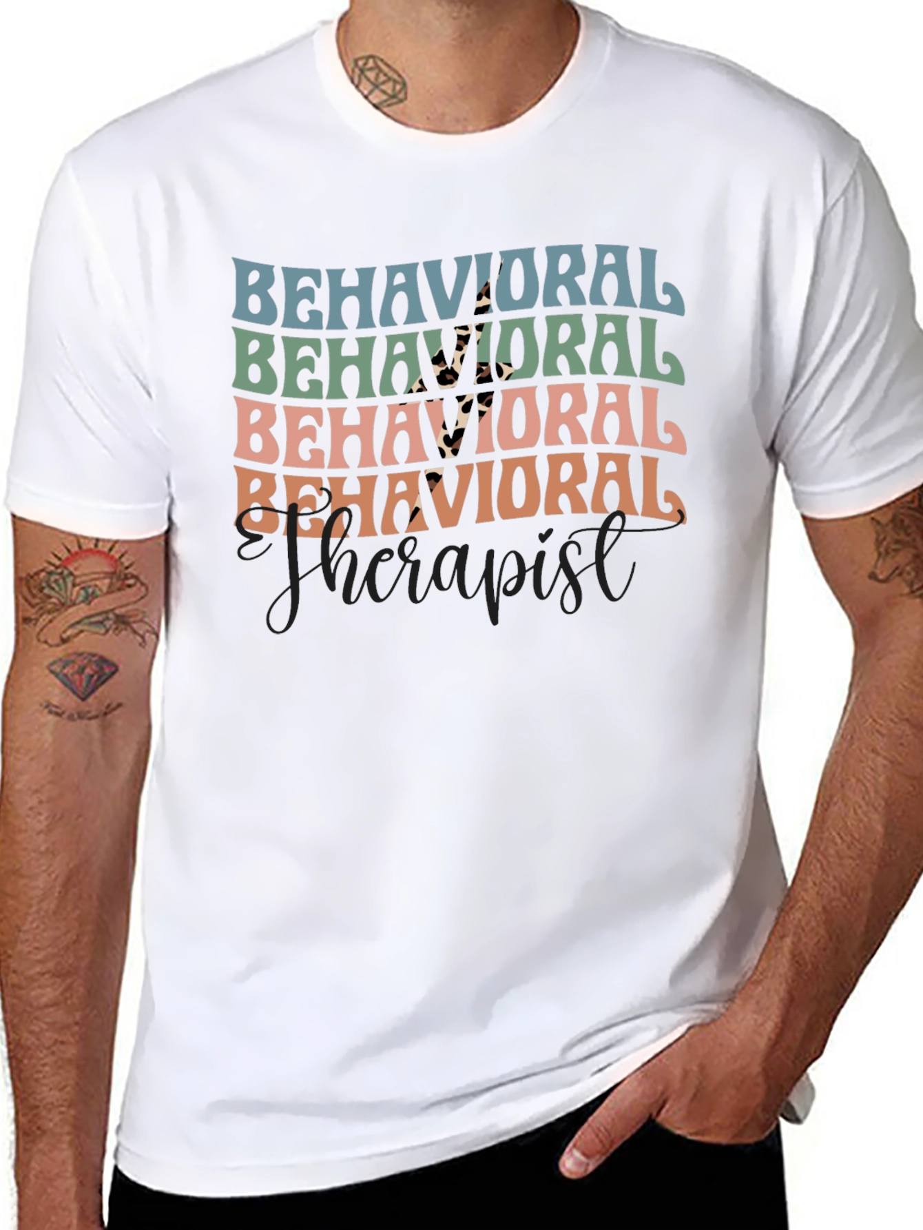 Behavioral Therapist Retro Graphic T-Shirt