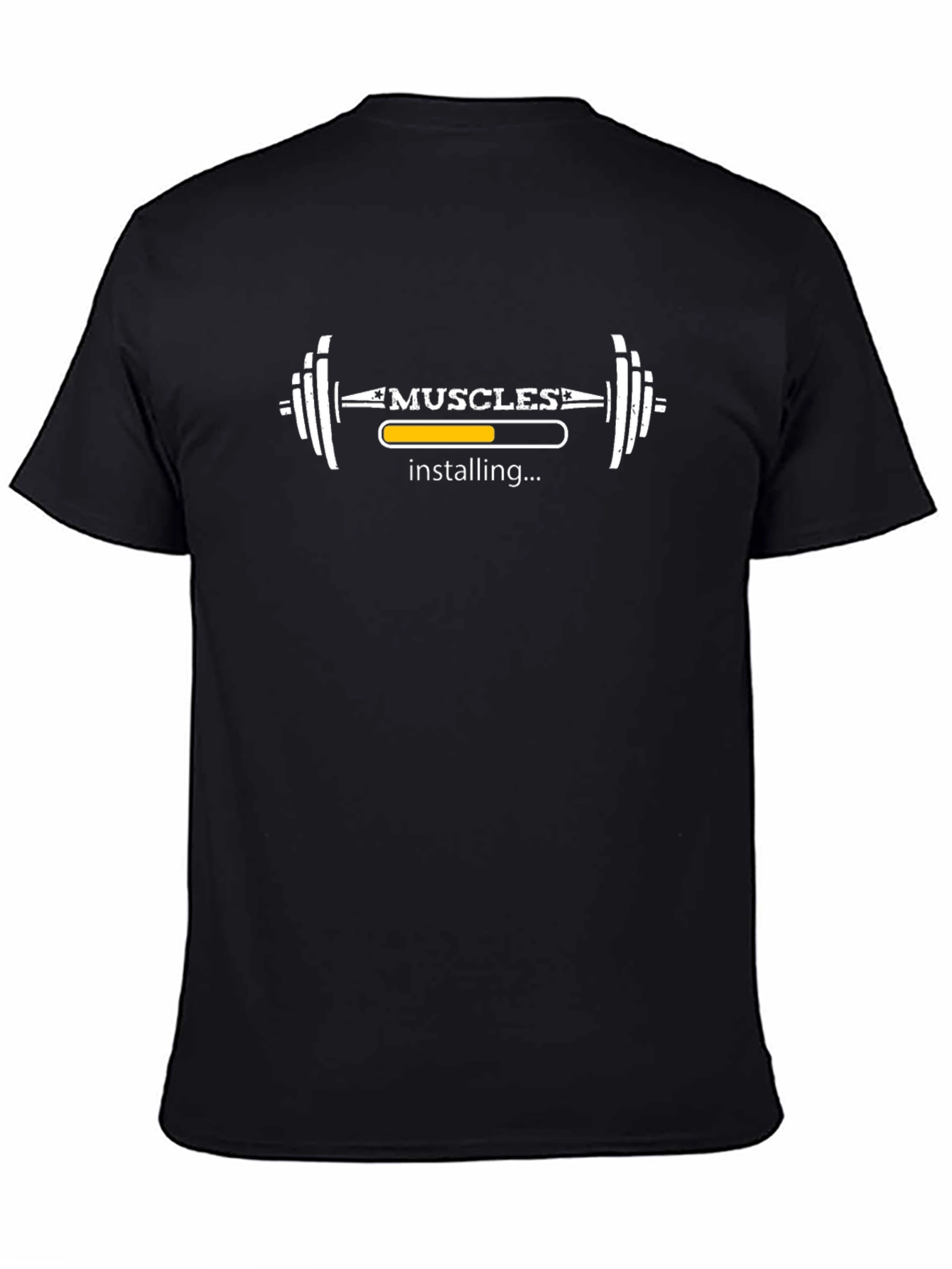 Muscles Installing Funny Gym Workout Black T-Shirt
