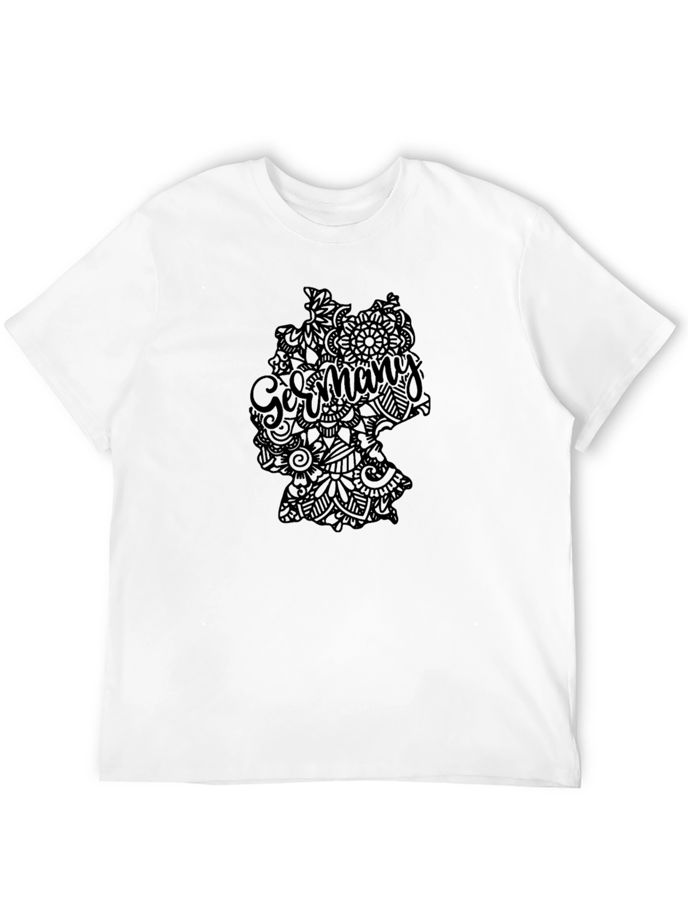 Germany Map Graphic Tee - Stylish Black T-Shirt