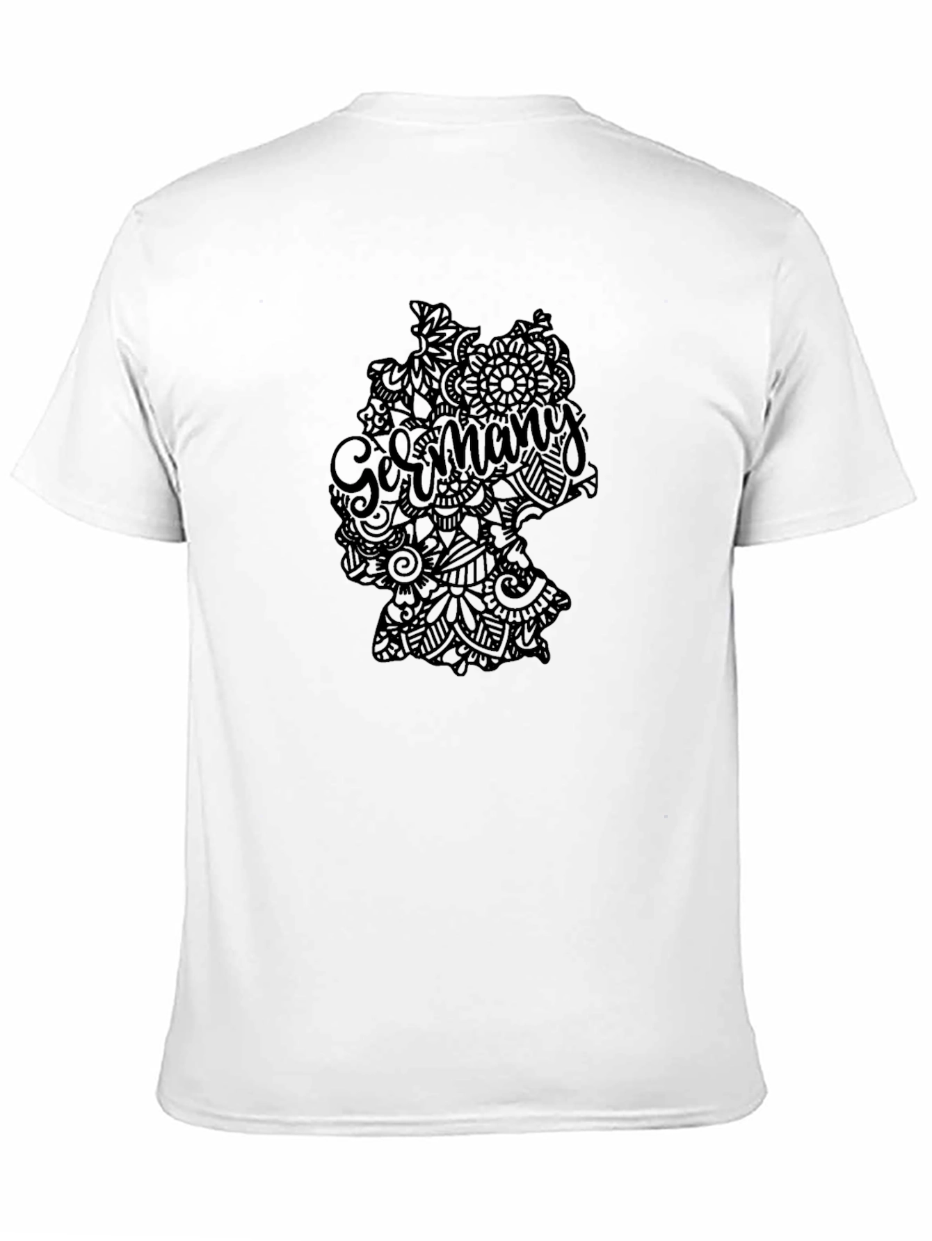 Germany Map Graphic Tee - Stylish Black T-Shirt
