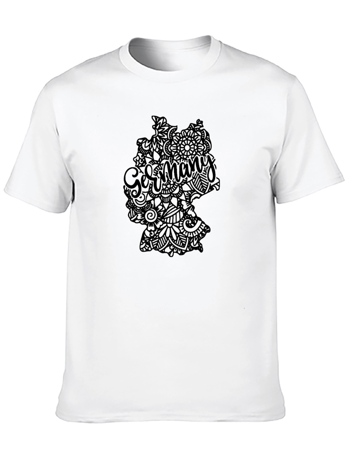 Germany Map Graphic Tee - Stylish Black T-Shirt