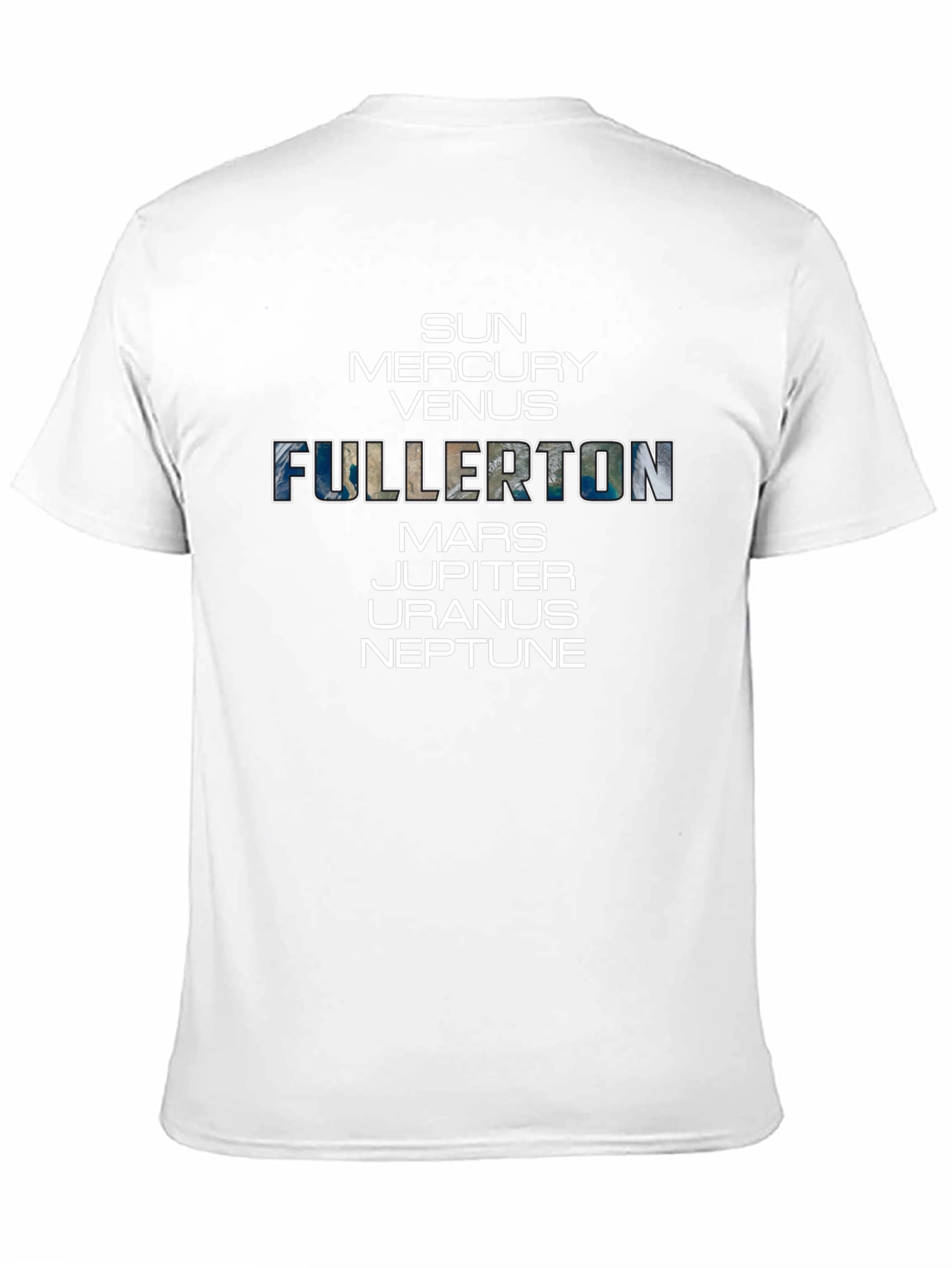 Fullerton Planets Black T-Shirt