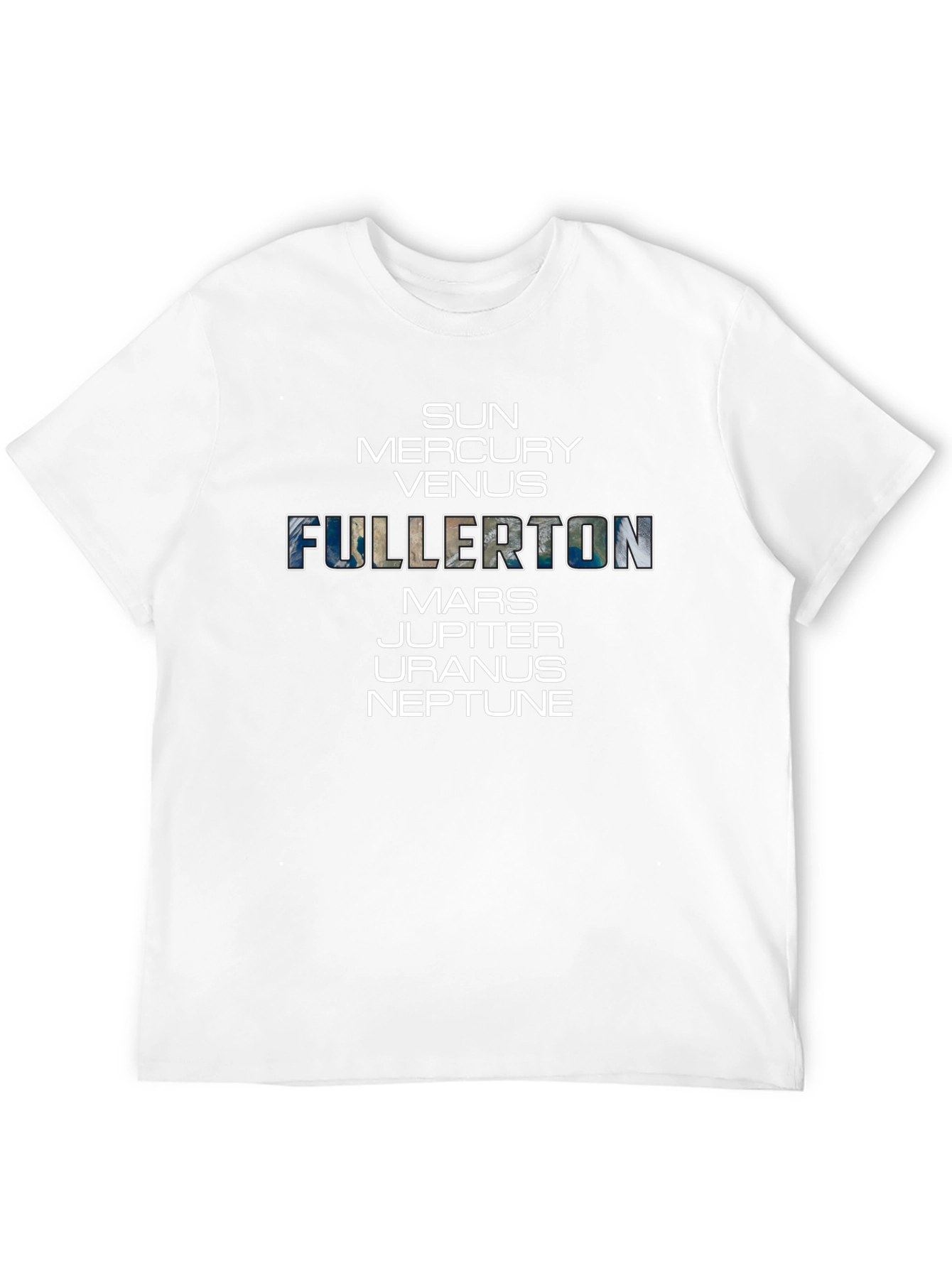 Fullerton Planets Black T-Shirt