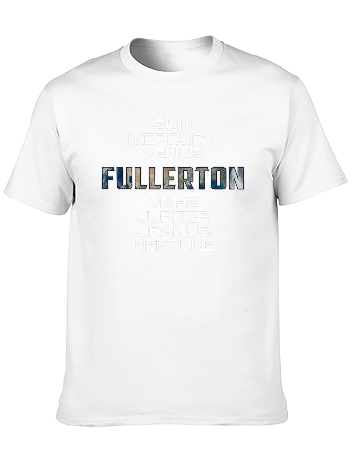 Fullerton Planets Black T-Shirt